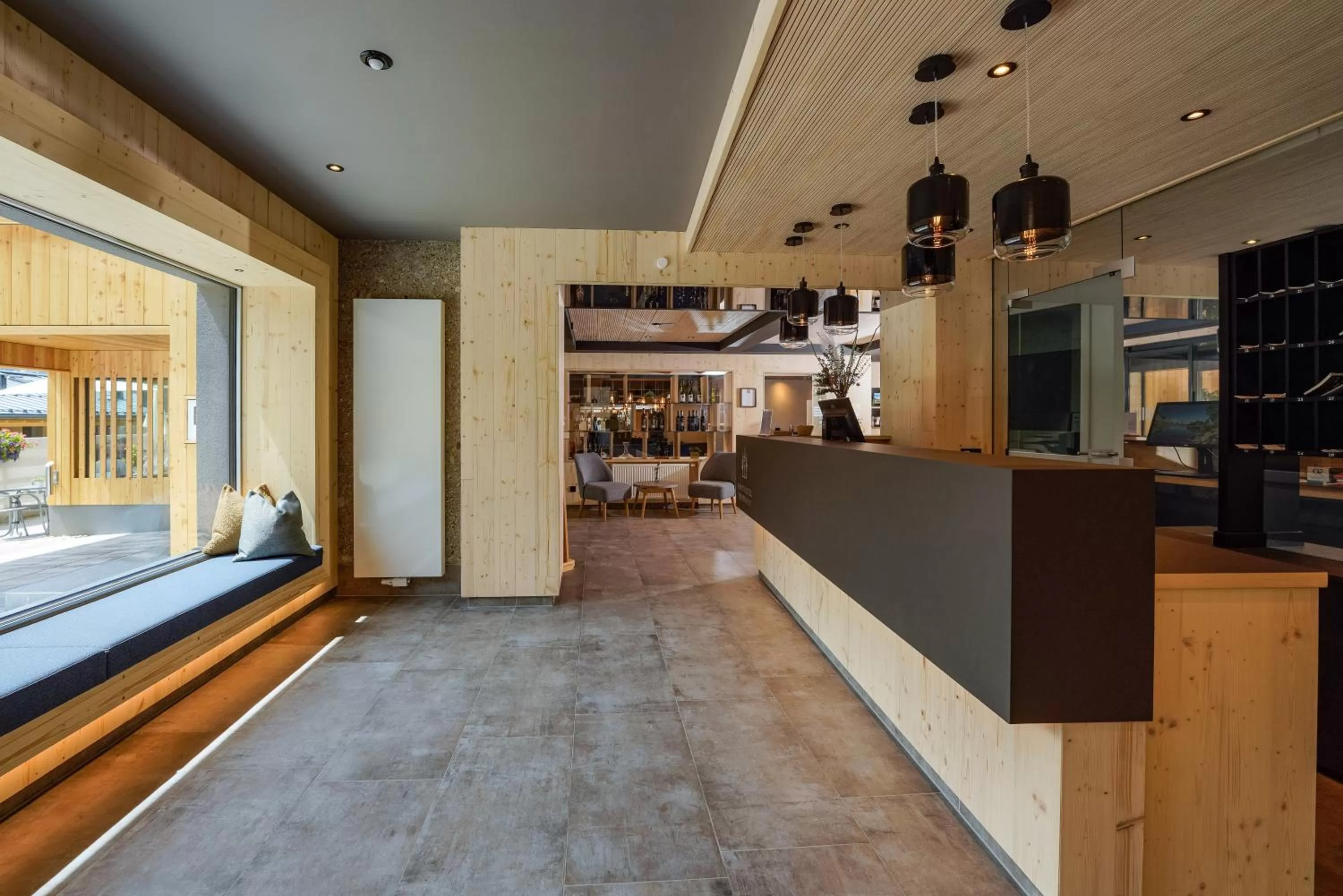 Lobby or reception in Ferienalm Panorama Hotel