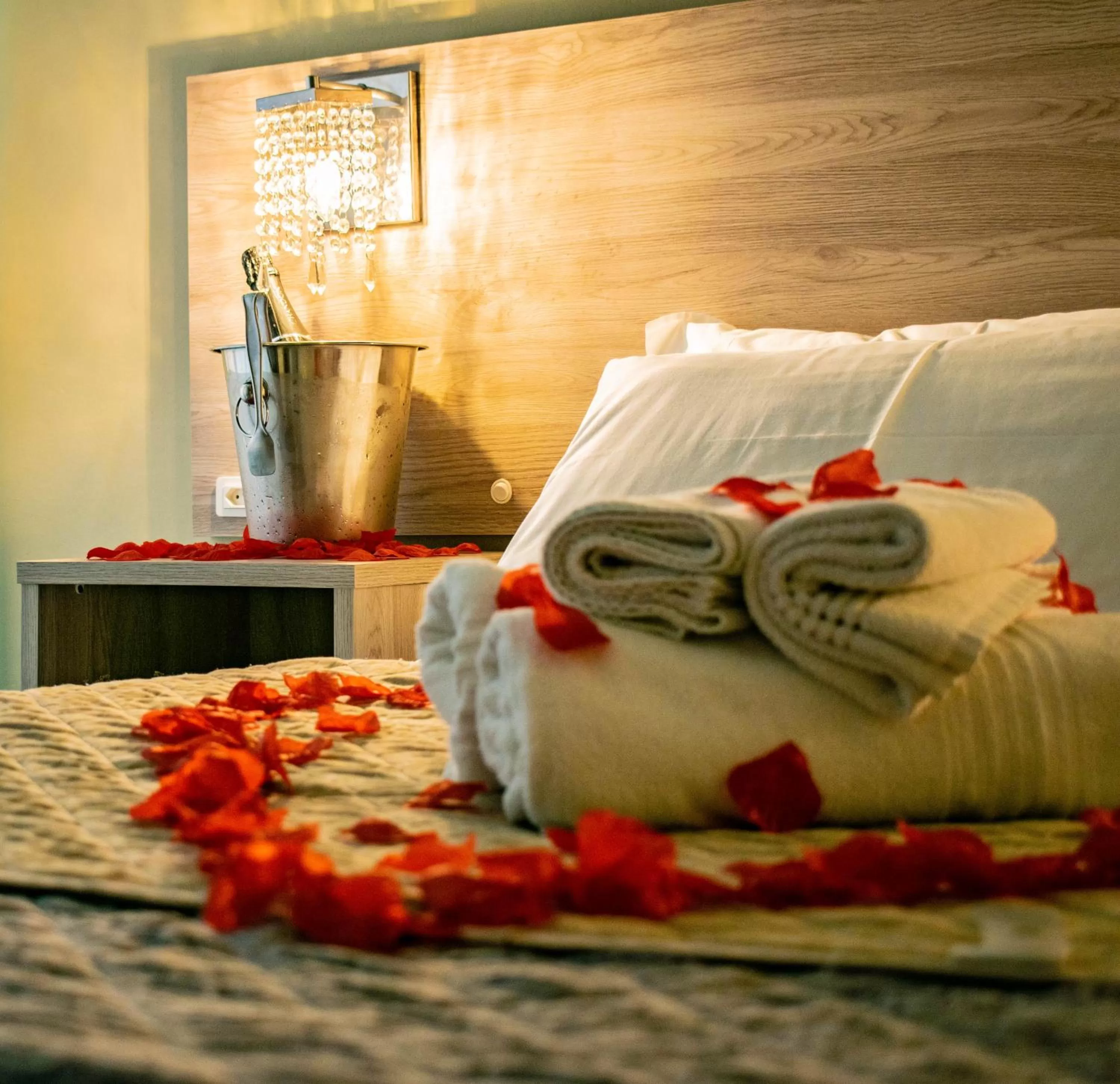 Bed in Pousada Tissiano