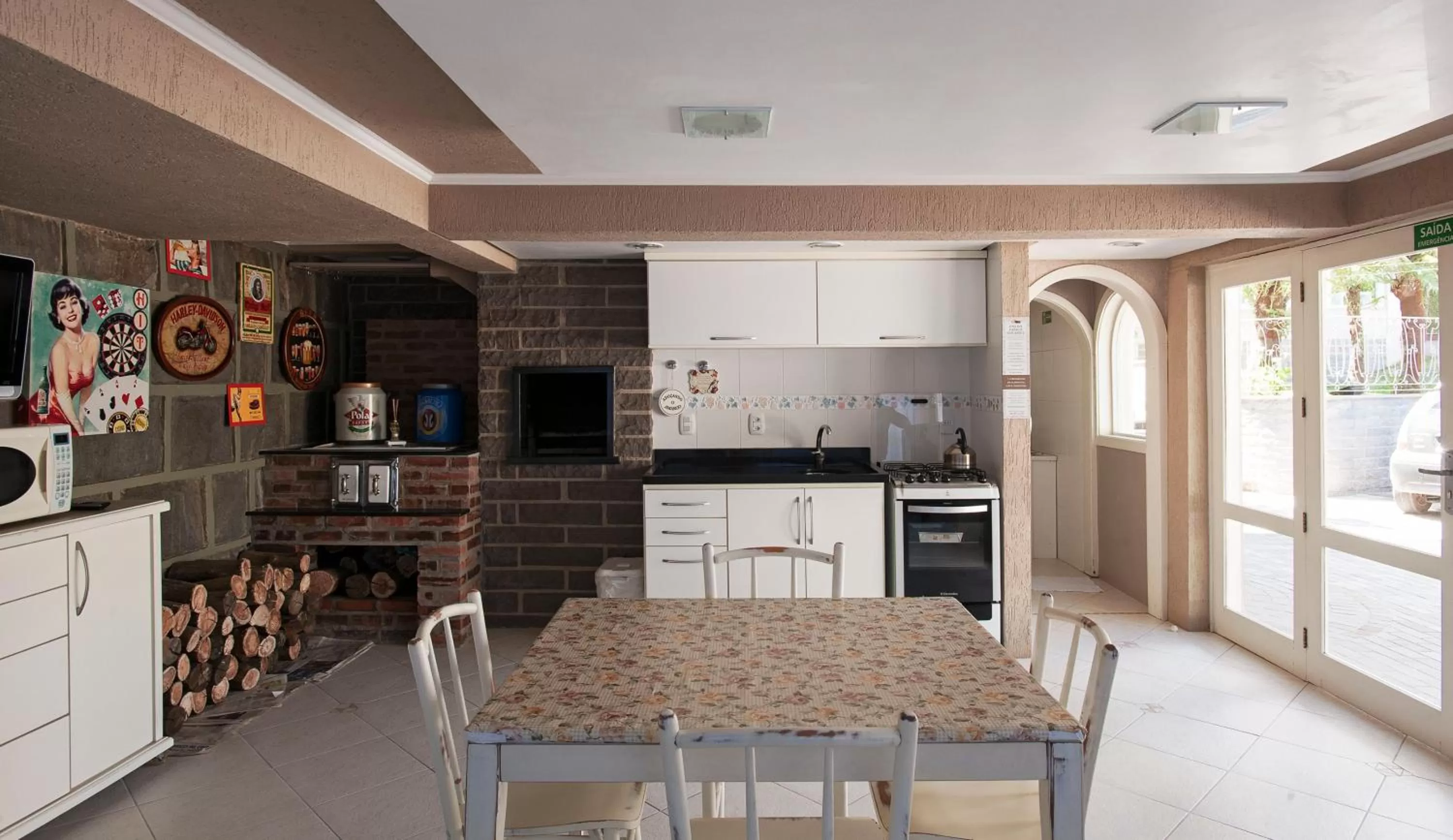 Communal kitchen in Doce Canela - Pousada de Charme