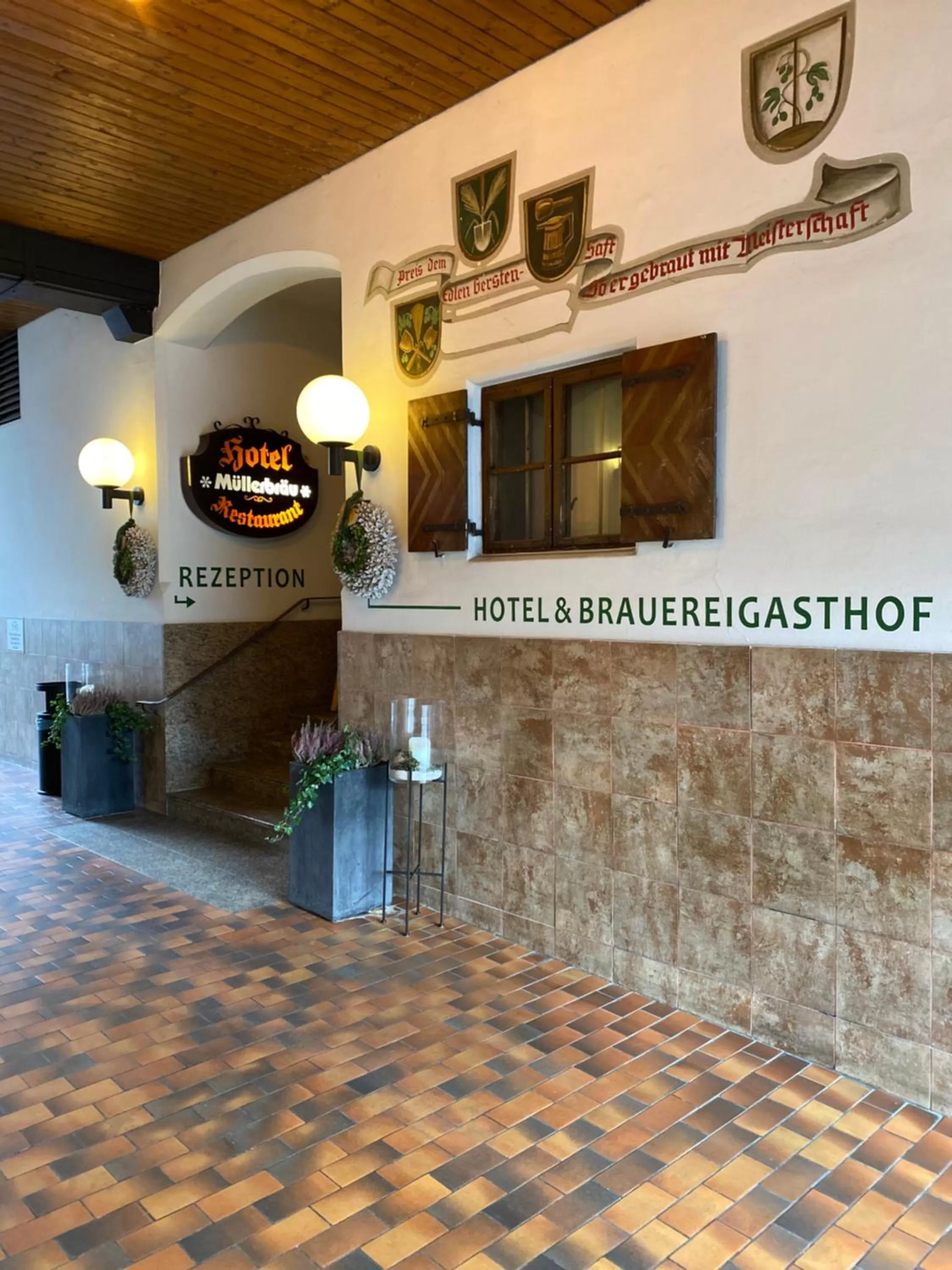 Patio in Hotel Müllerbräu
