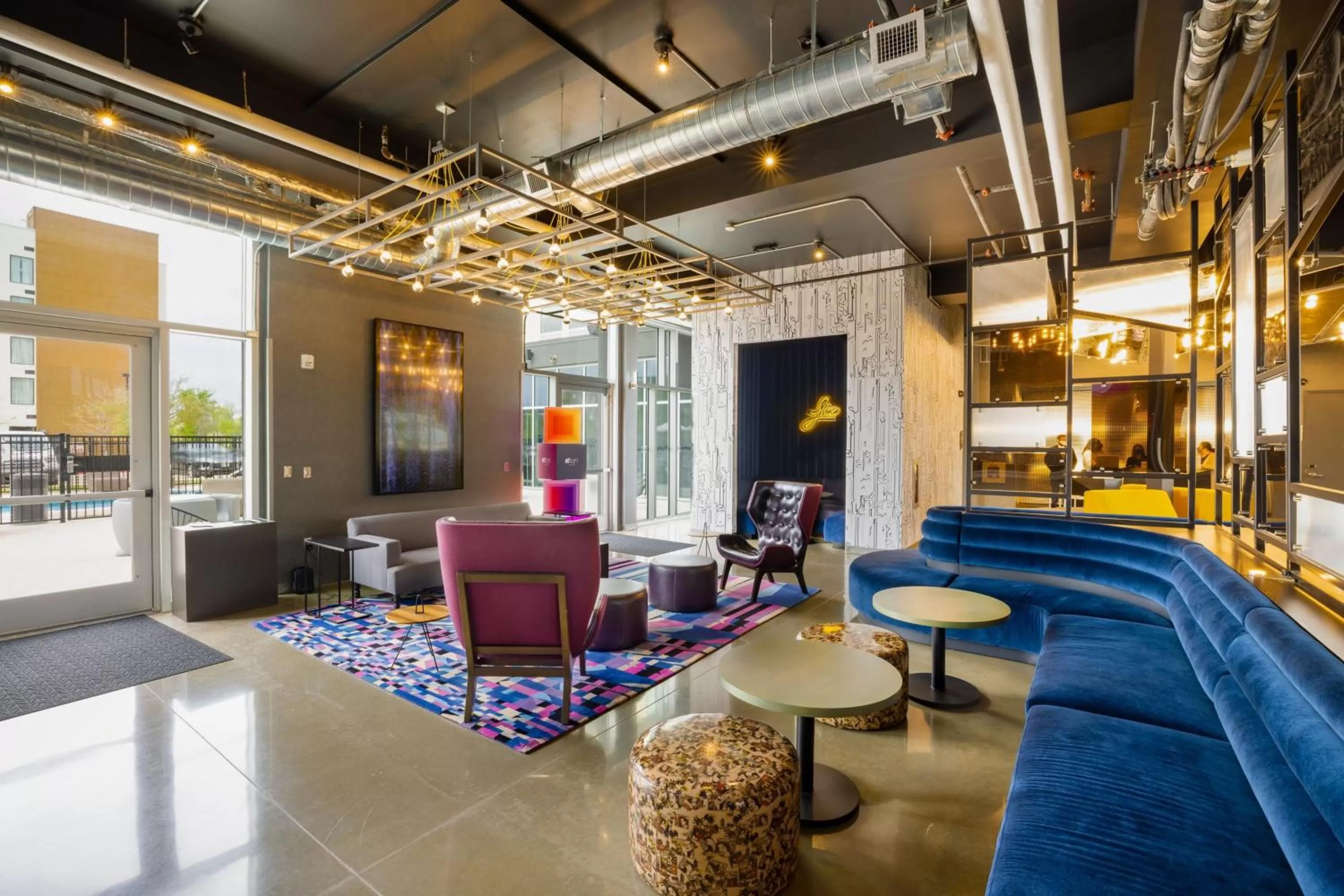 Lobby or reception in Aloft Austin Airport