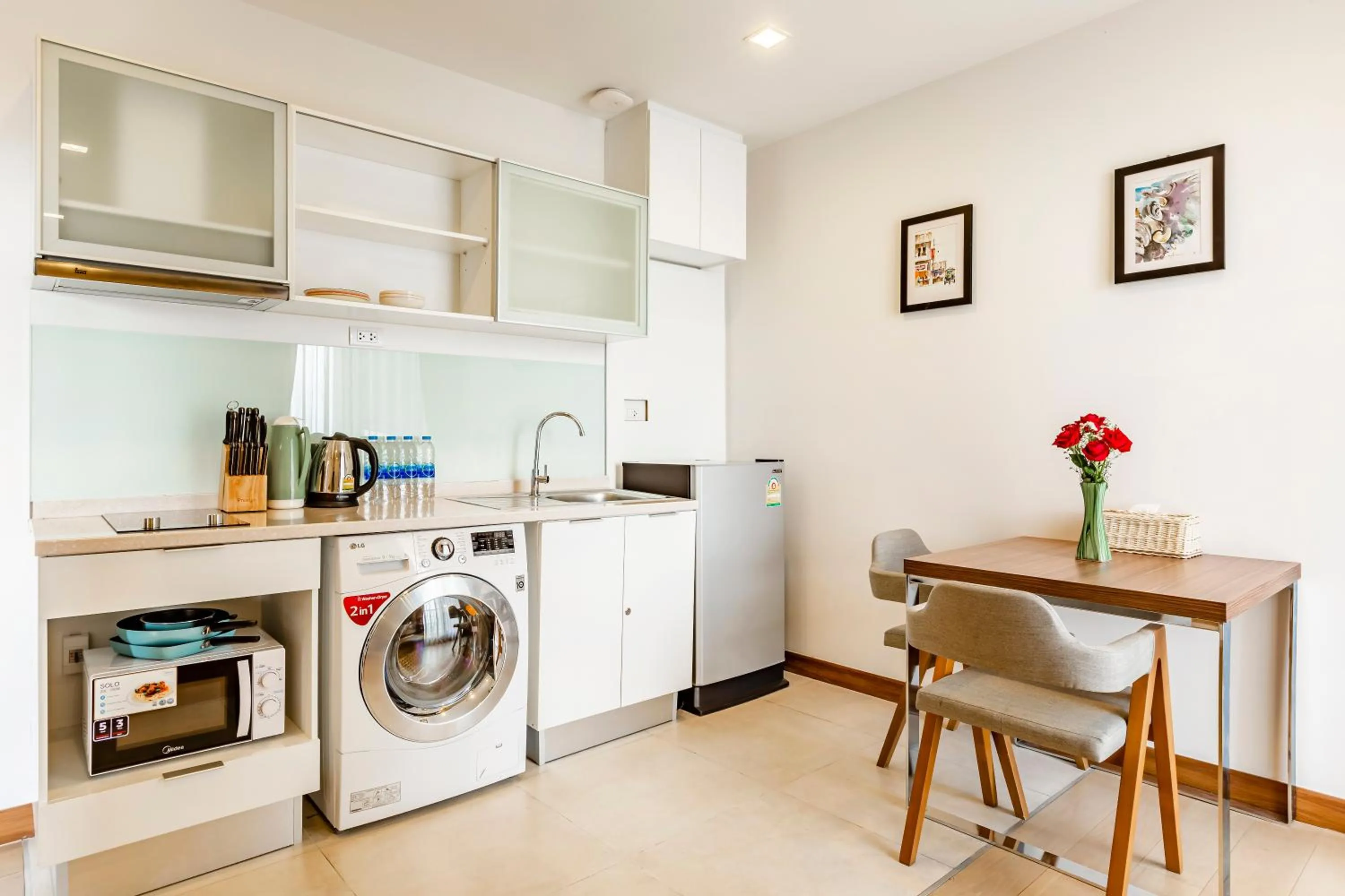 Kitchen or kitchenette in Anta Residence ''Self-sevice apartment''