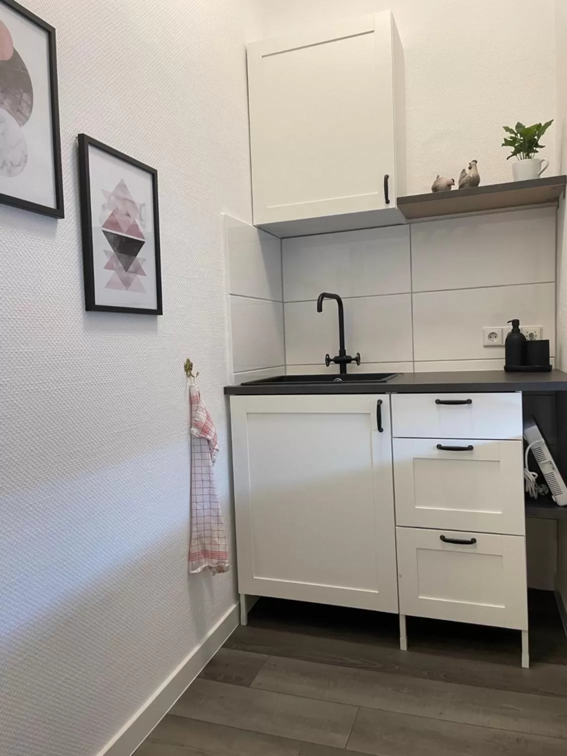 Kitchen or kitchenette in Hotel Lingemann