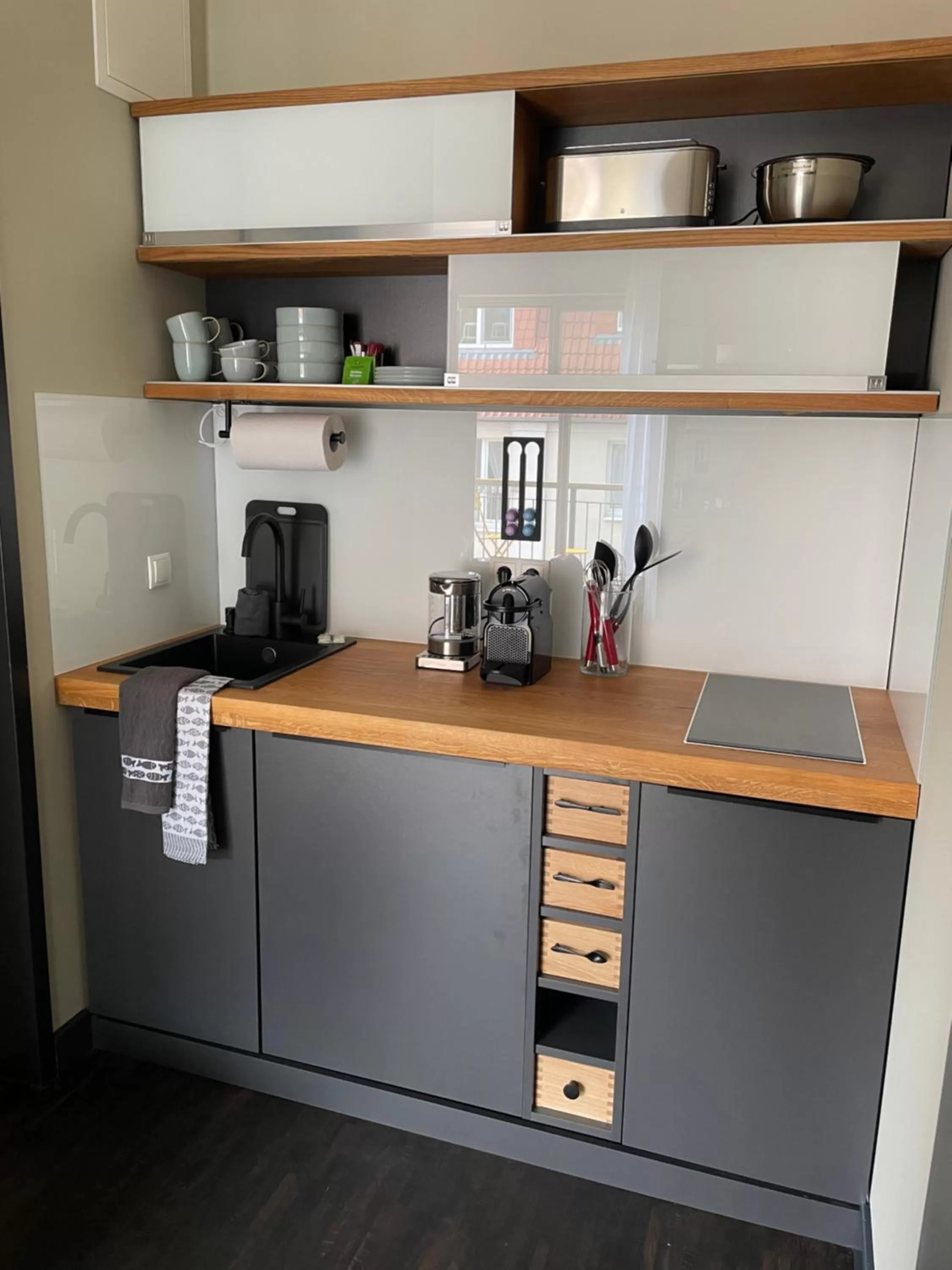 Coffee/tea facilities in The Green Rostock Apartment Hotel