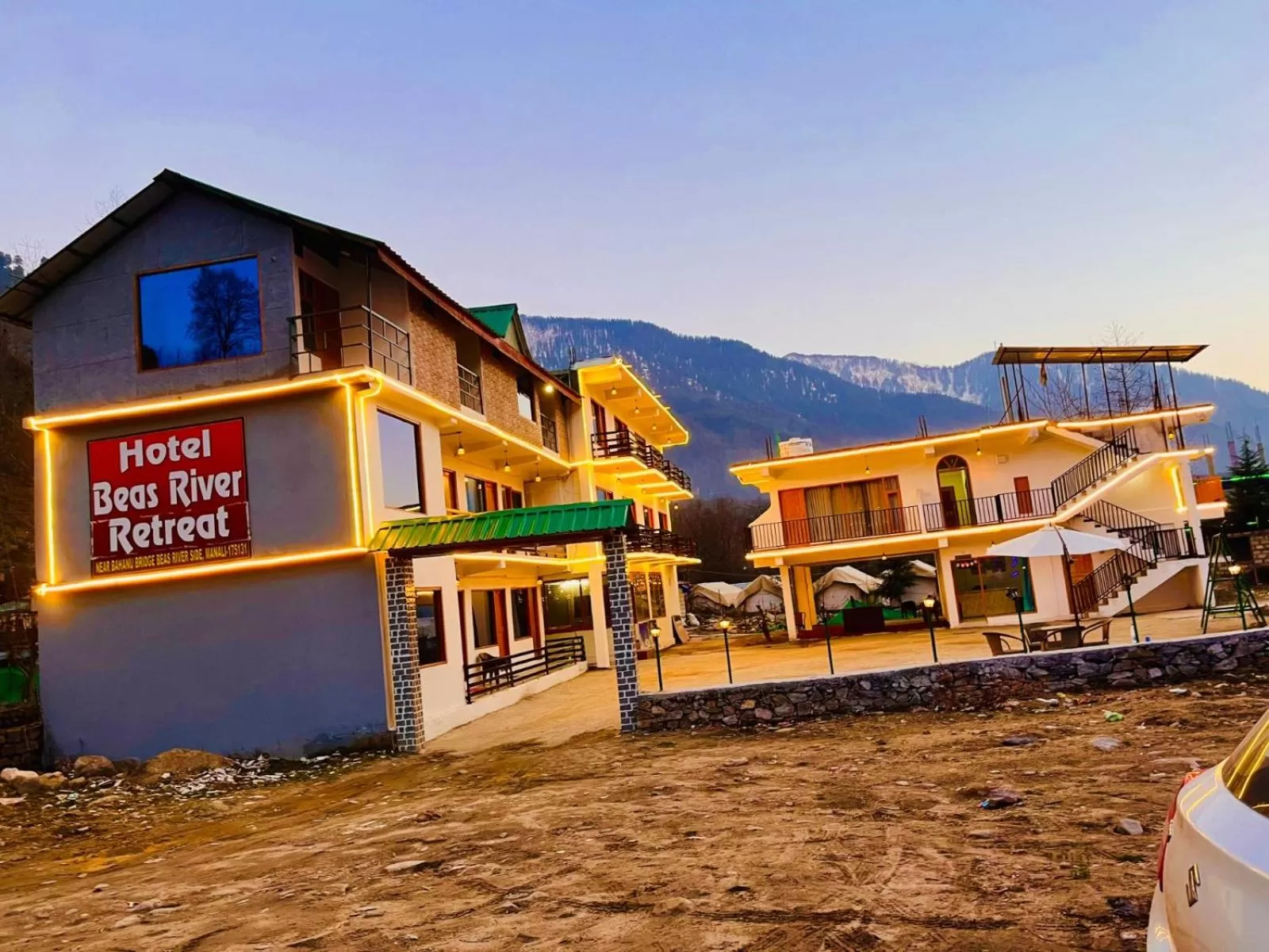 Property Building in Himalayan Riverside Resort, Manali