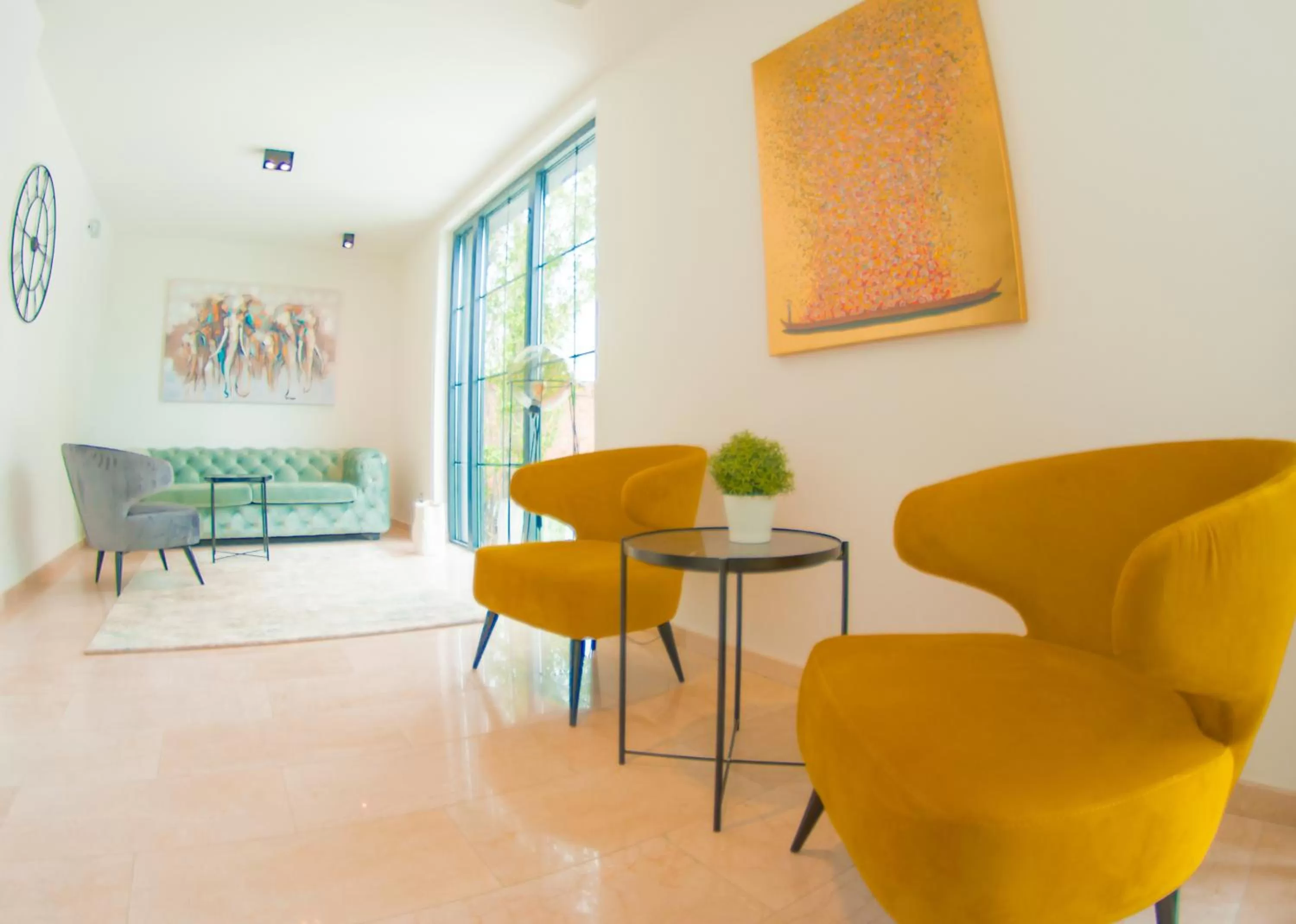 Seating area in Hotel Nota