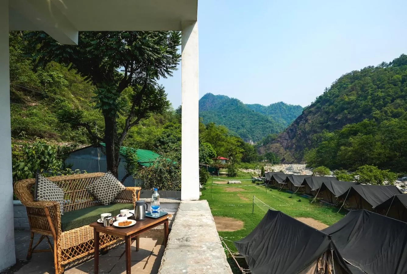 Seating area in Nishantam Rishikesh