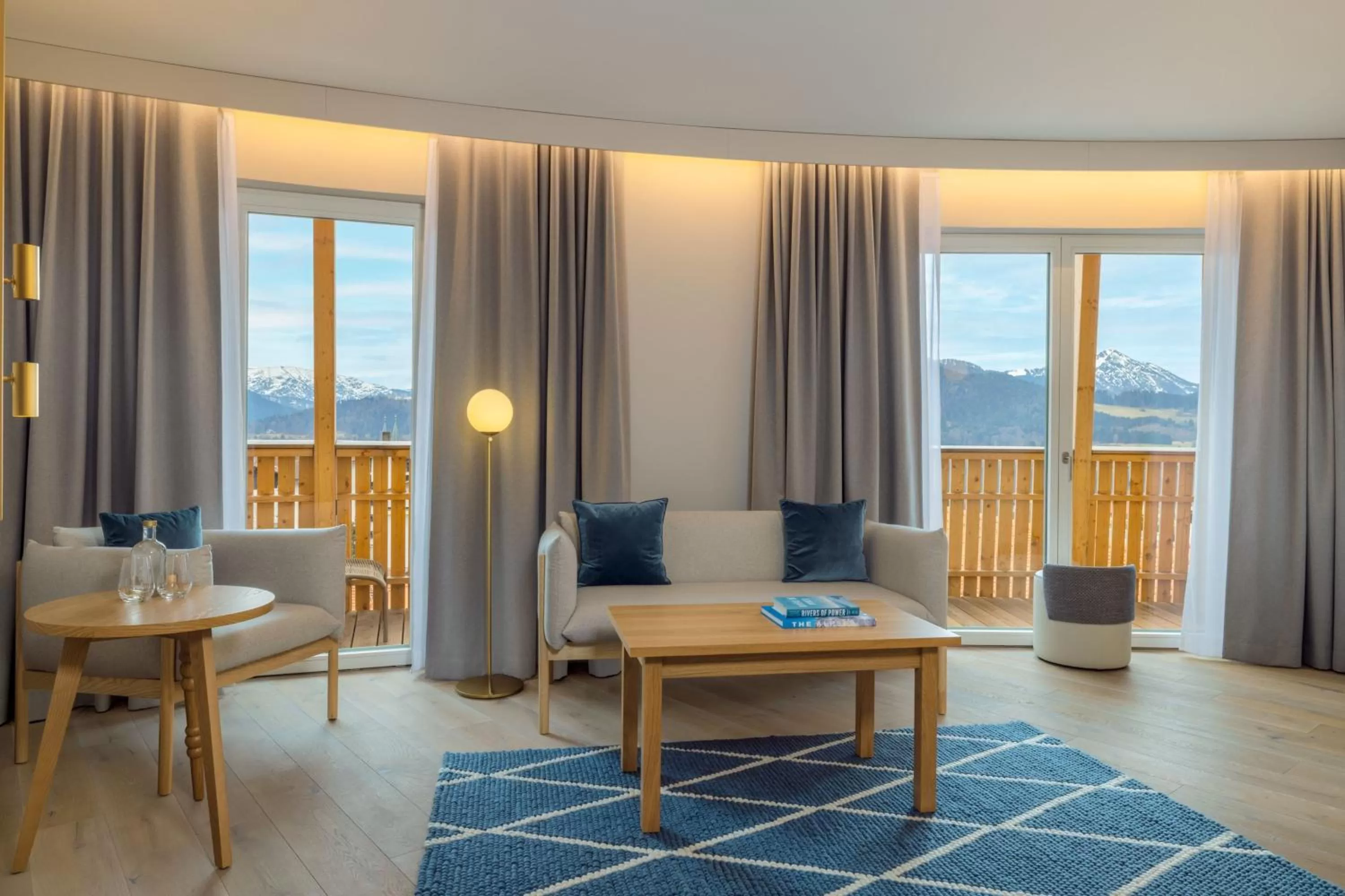 Living room in Caro & Selig, Tegernsee, Autograph Collection