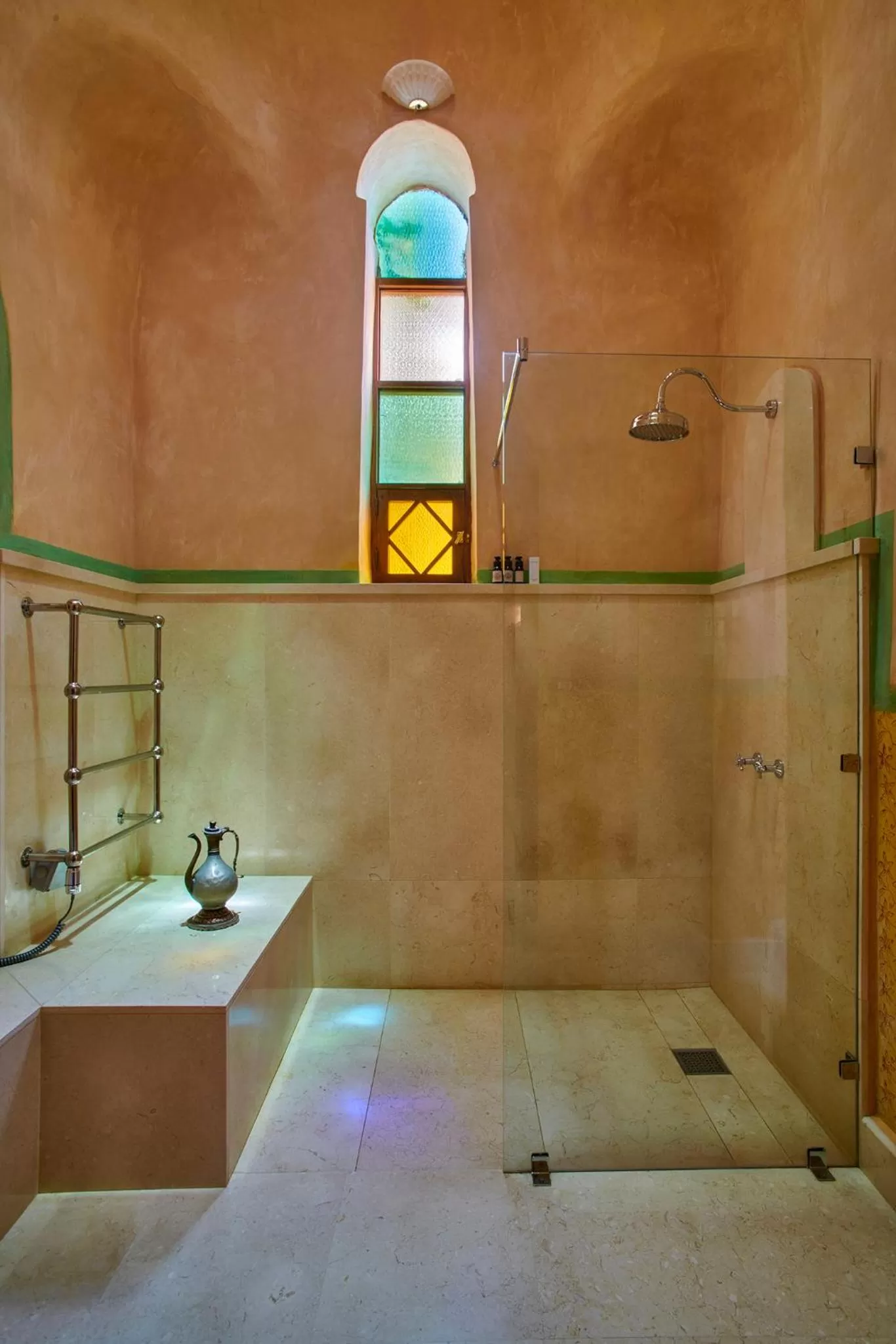 Shower in Al Moudira Hotel