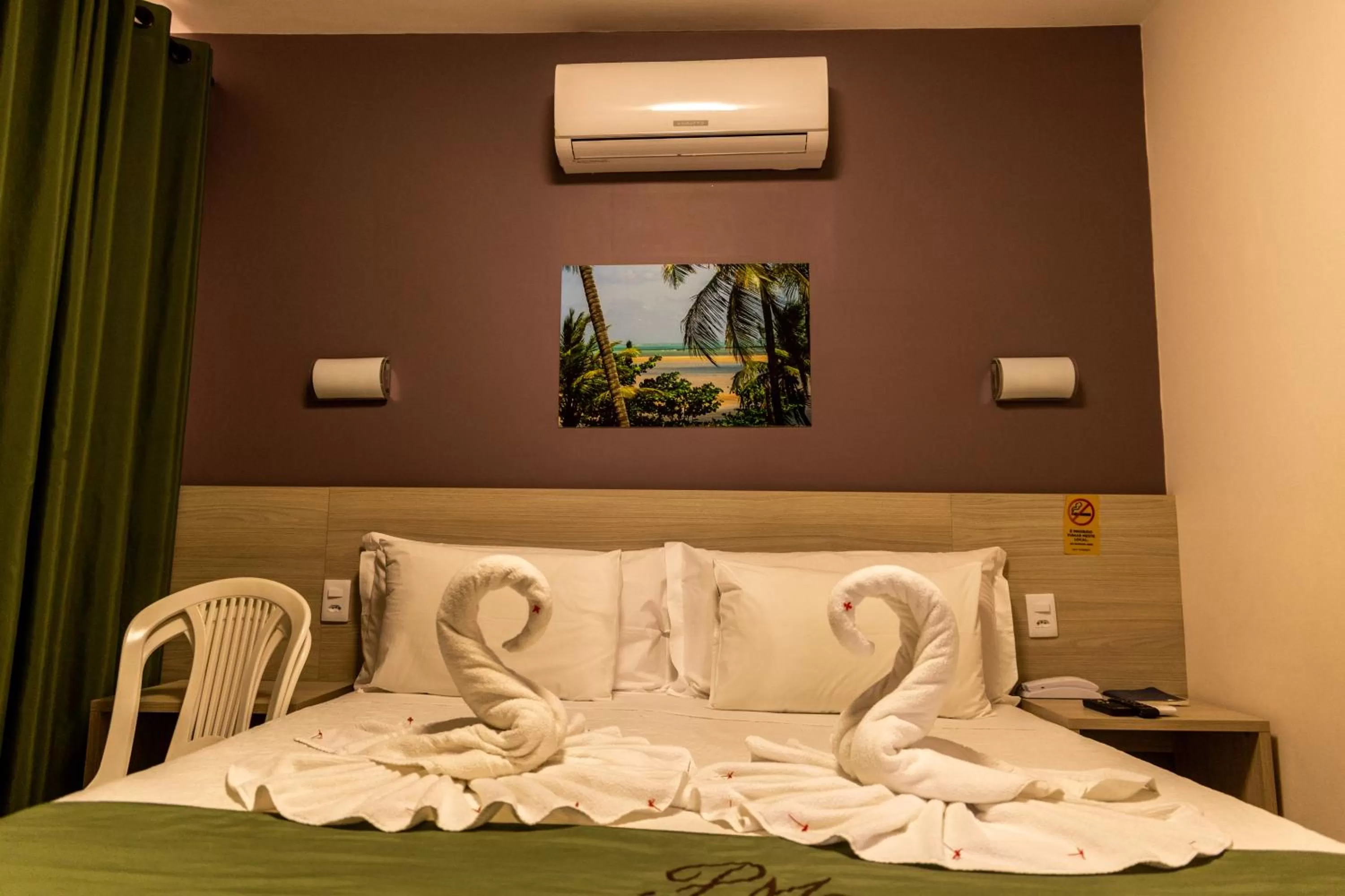 Bed in Pousada Mariluz