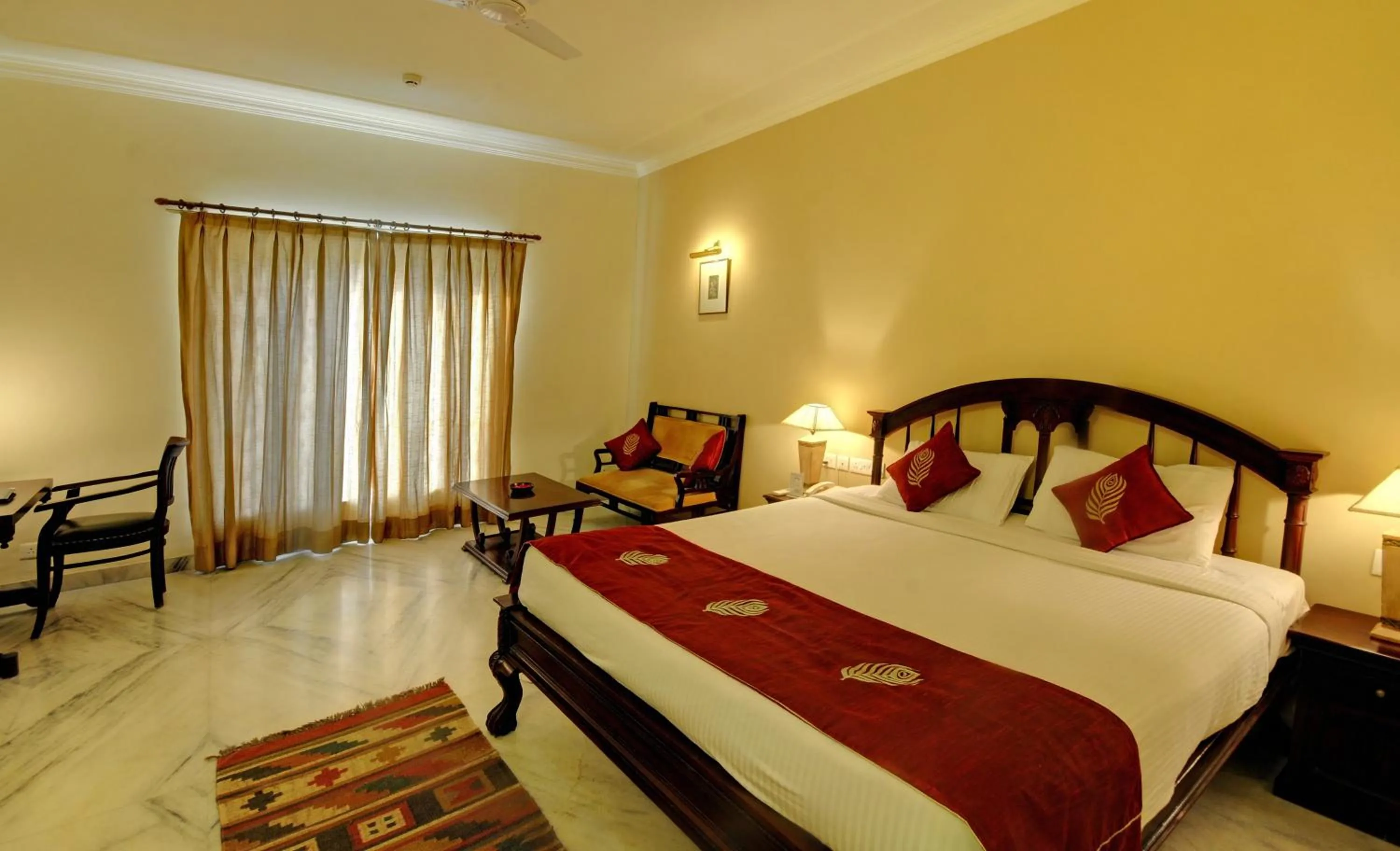 Bed in The Hadoti Palace, Bundi