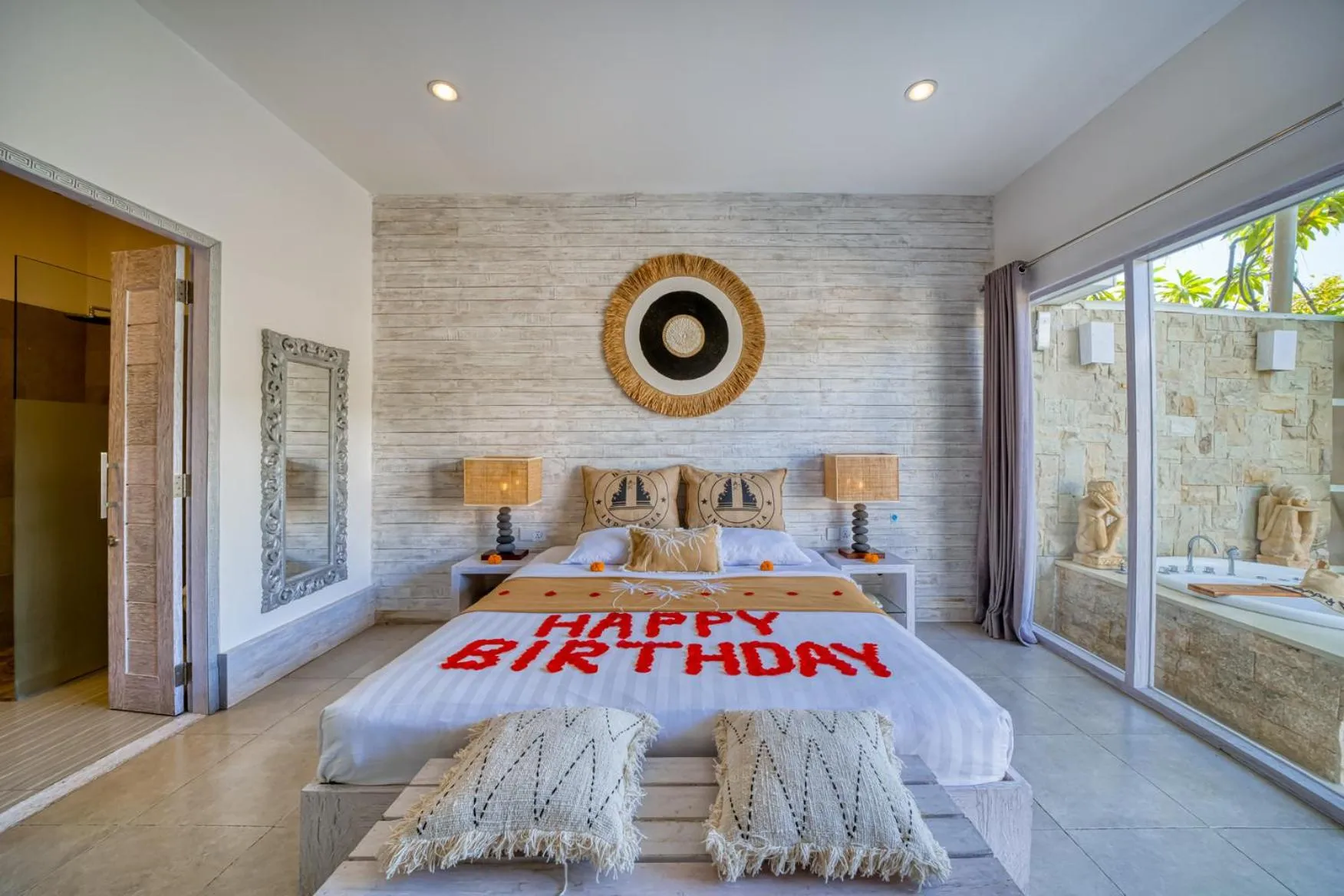 Decorative detail, Bed in Bali Cosy Villas Seminyak