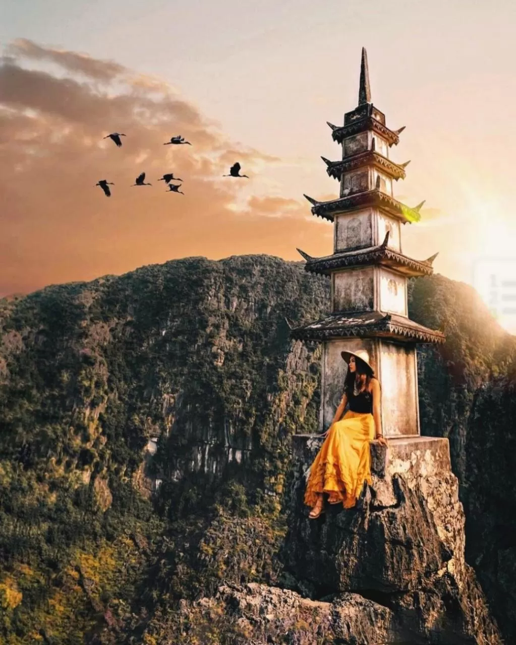 Natural landscape in Green Space Homestay