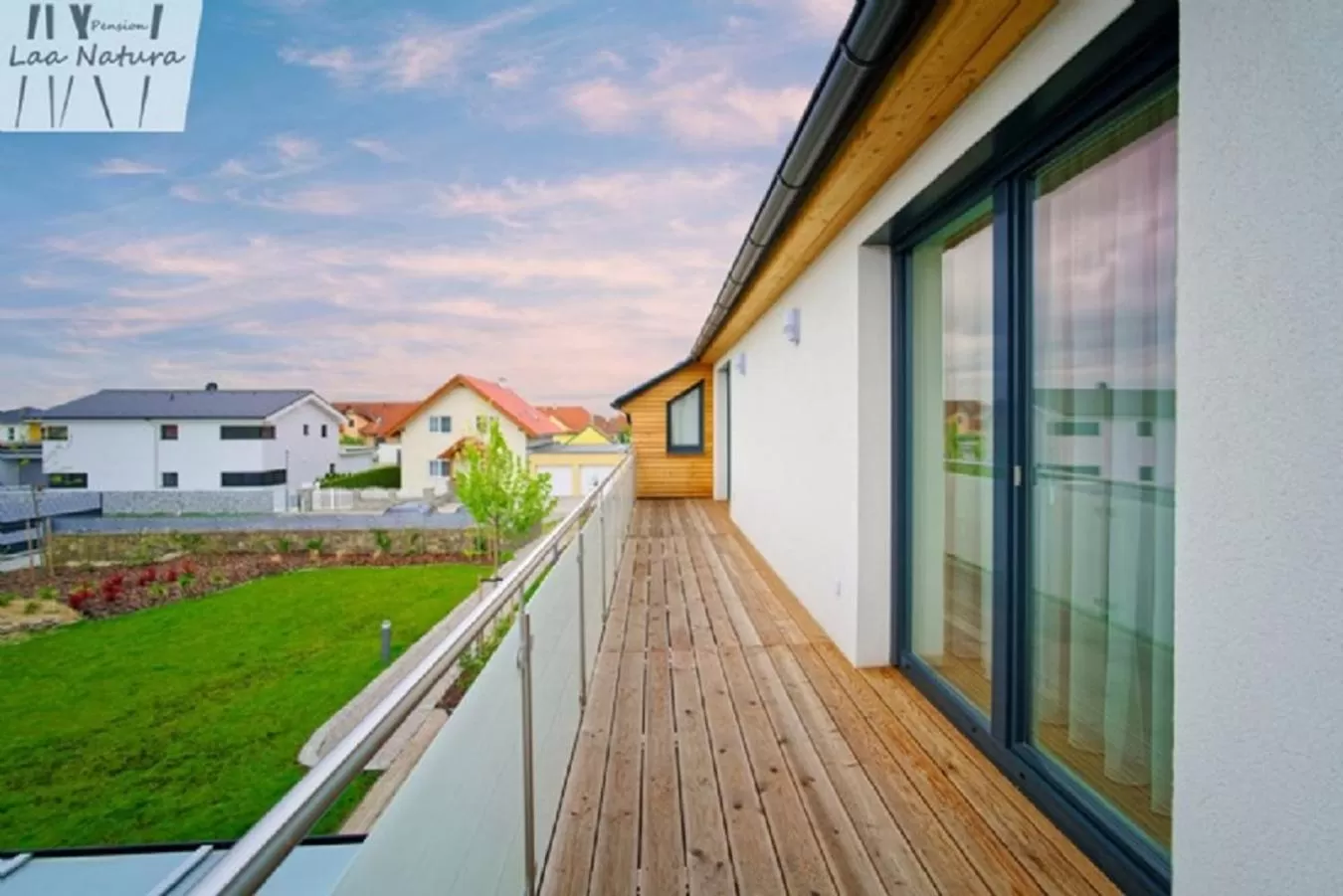 Balcony/Terrace in Pension Laa Natura