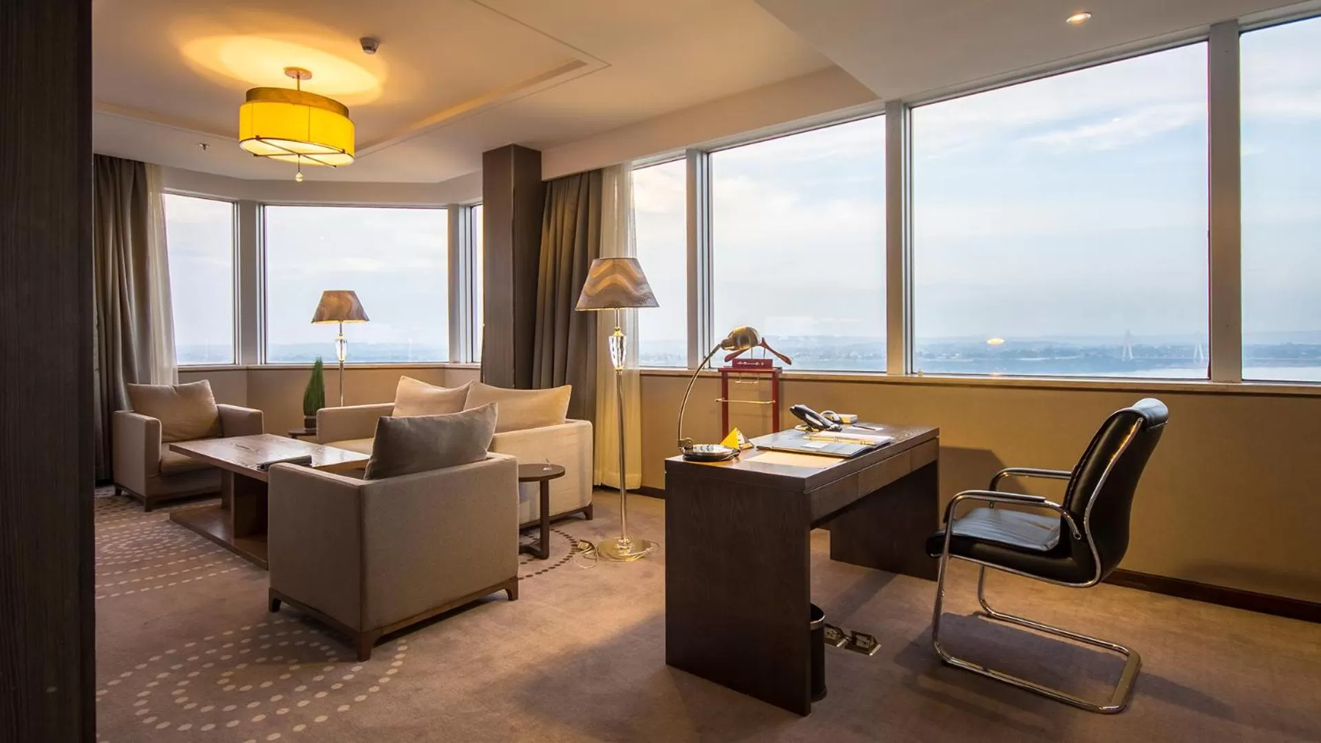 Communal lounge/ TV room in Fleuve Congo Hotel By Blazon Hotels