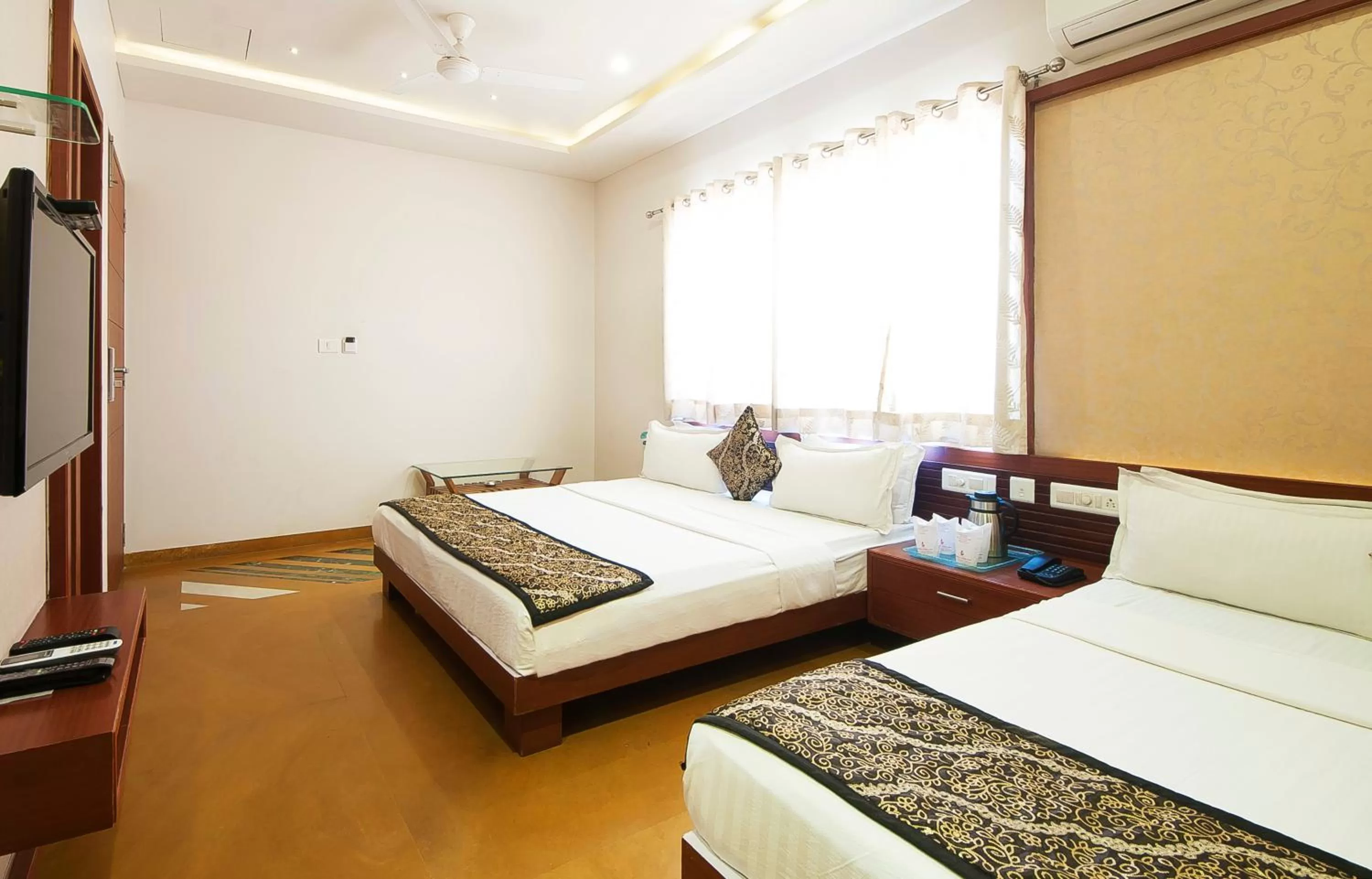 Bed in Uddhav Vilas A Family Hotel