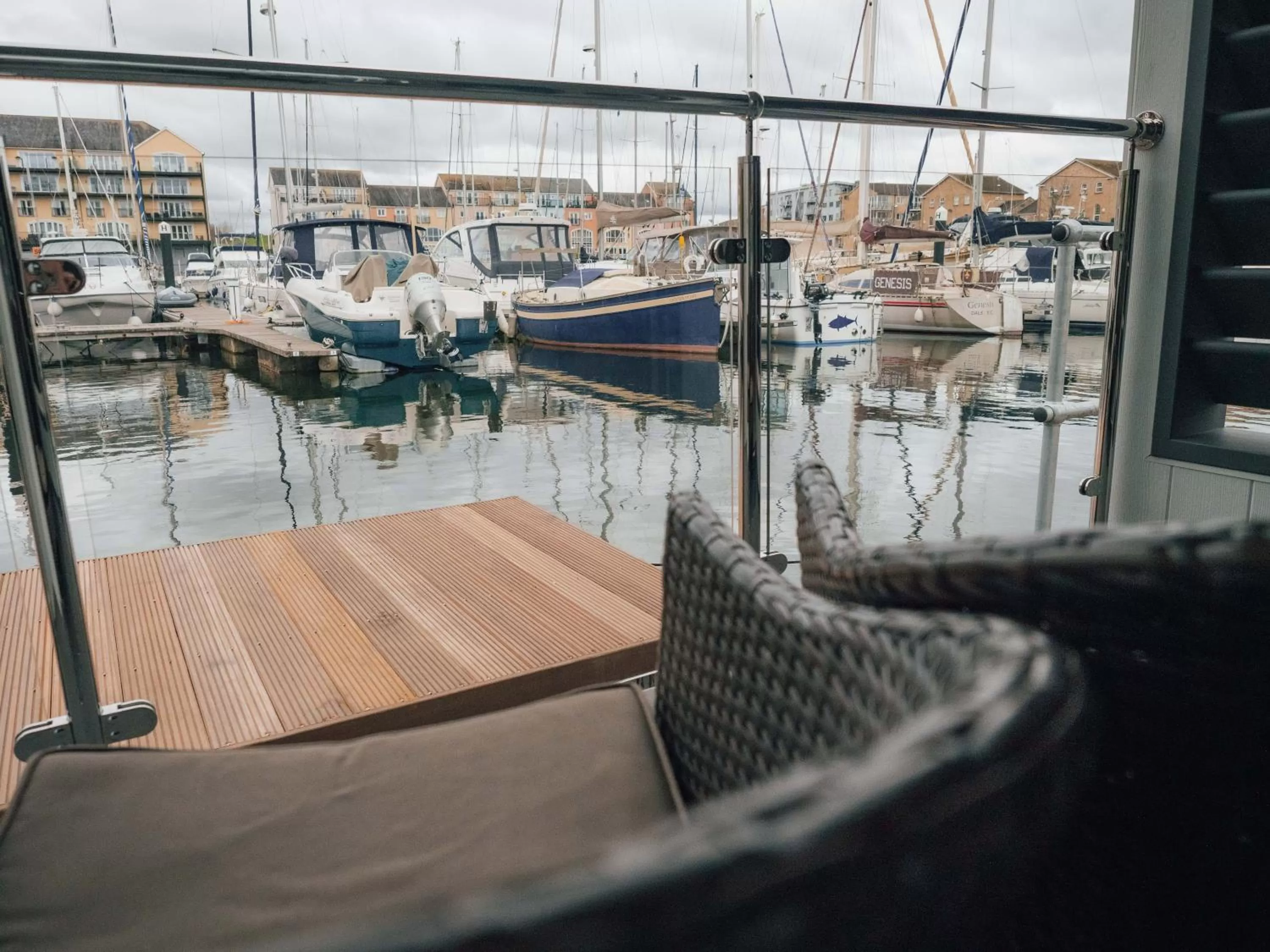 Balcony/Terrace in Rooms at The Deck, Penarth