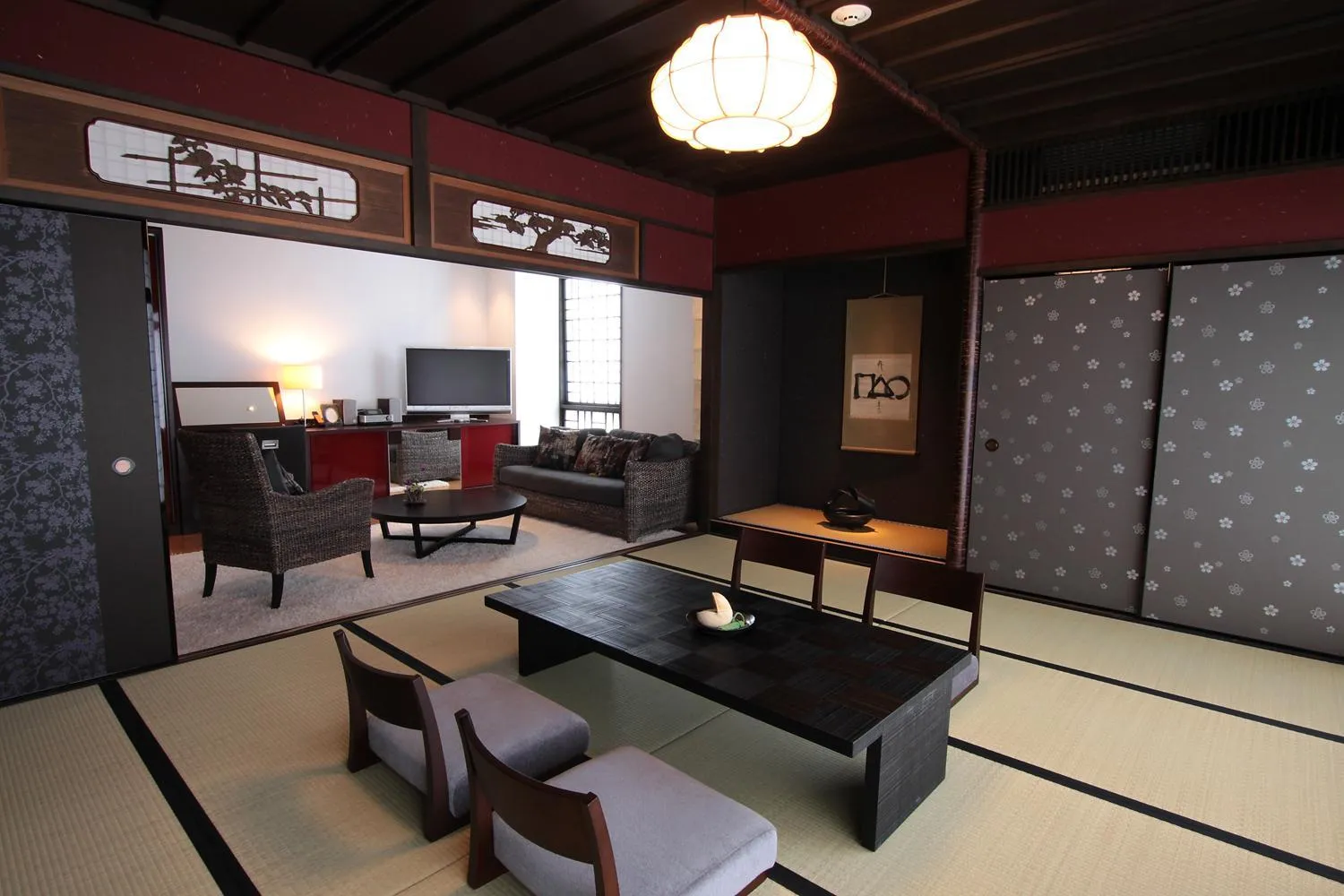 Living room in Kizashi The Suite Kyoto Gion