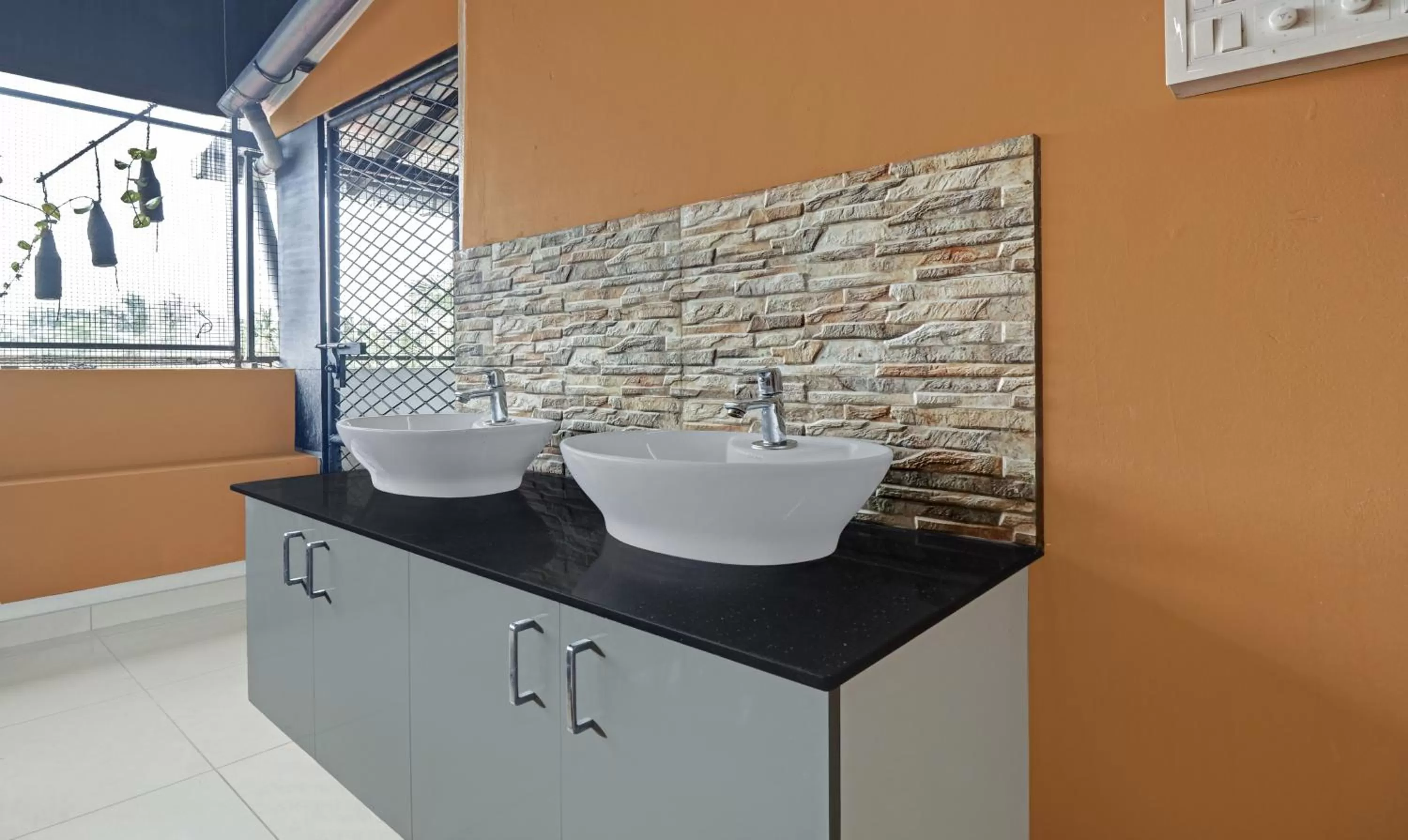 Bathroom in Treebo Trend Sreepathi Mayoogha