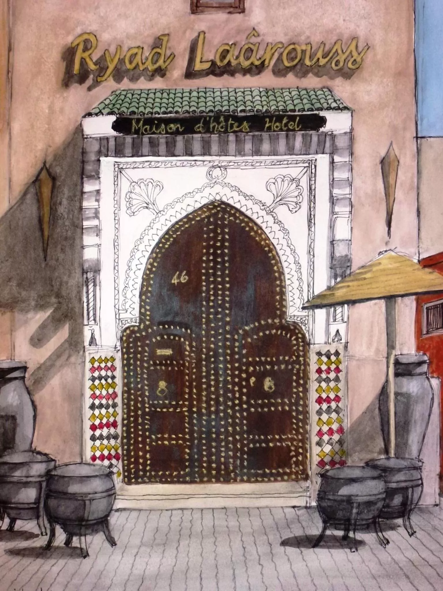 Facade/entrance in Ryad Laârouss