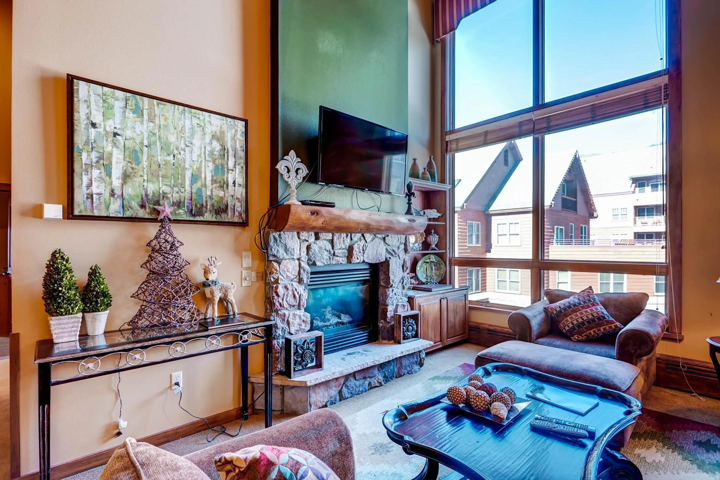 Living room, Seating Area in River Run Village by Keystone Resort