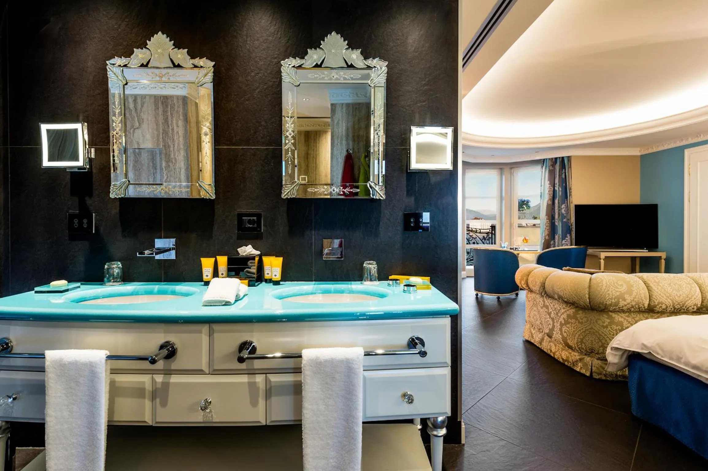 Bathroom in Villa e Palazzo Aminta - A Leading Hotel of The World