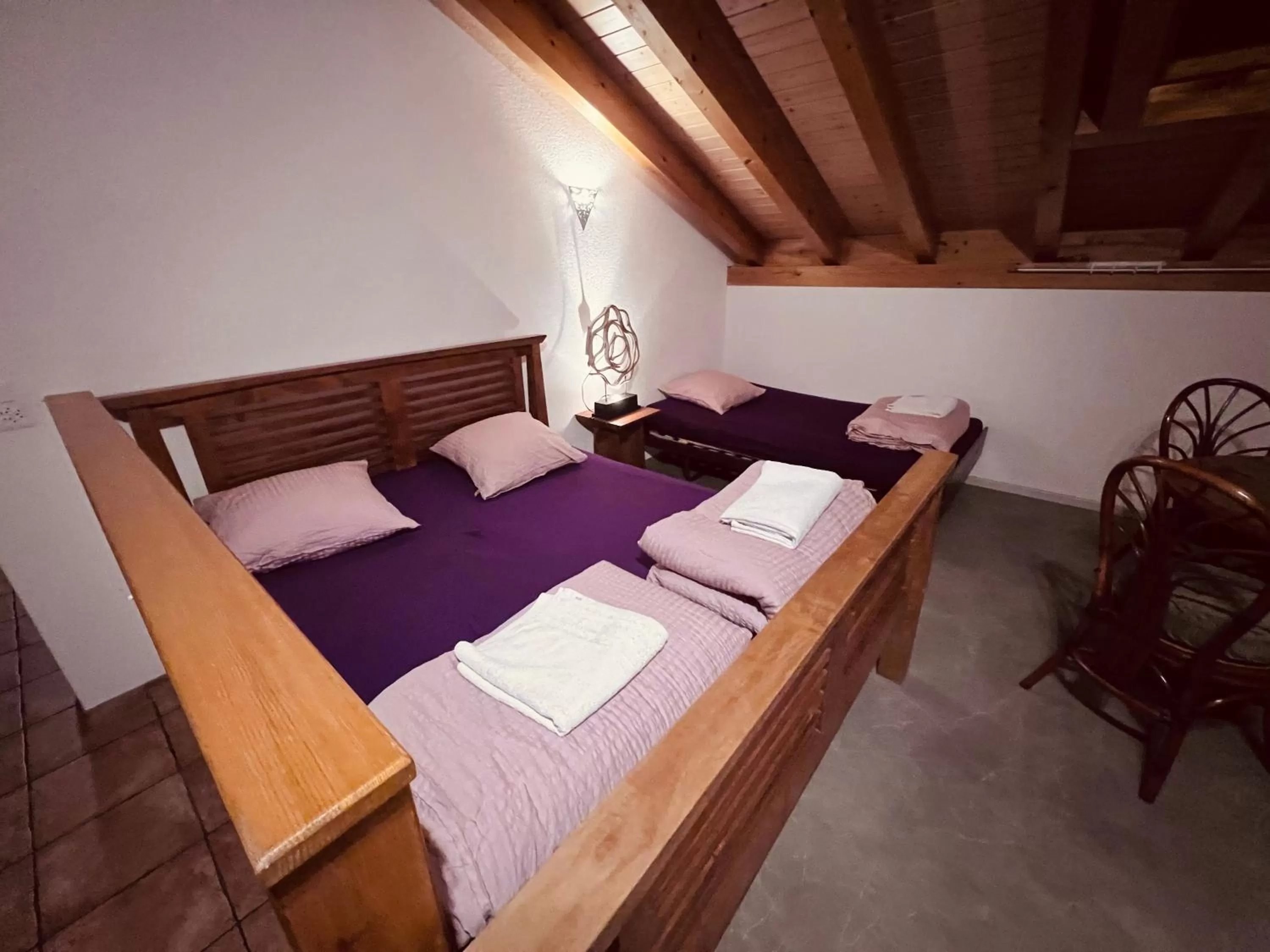 Bed in Gîte la Cigale