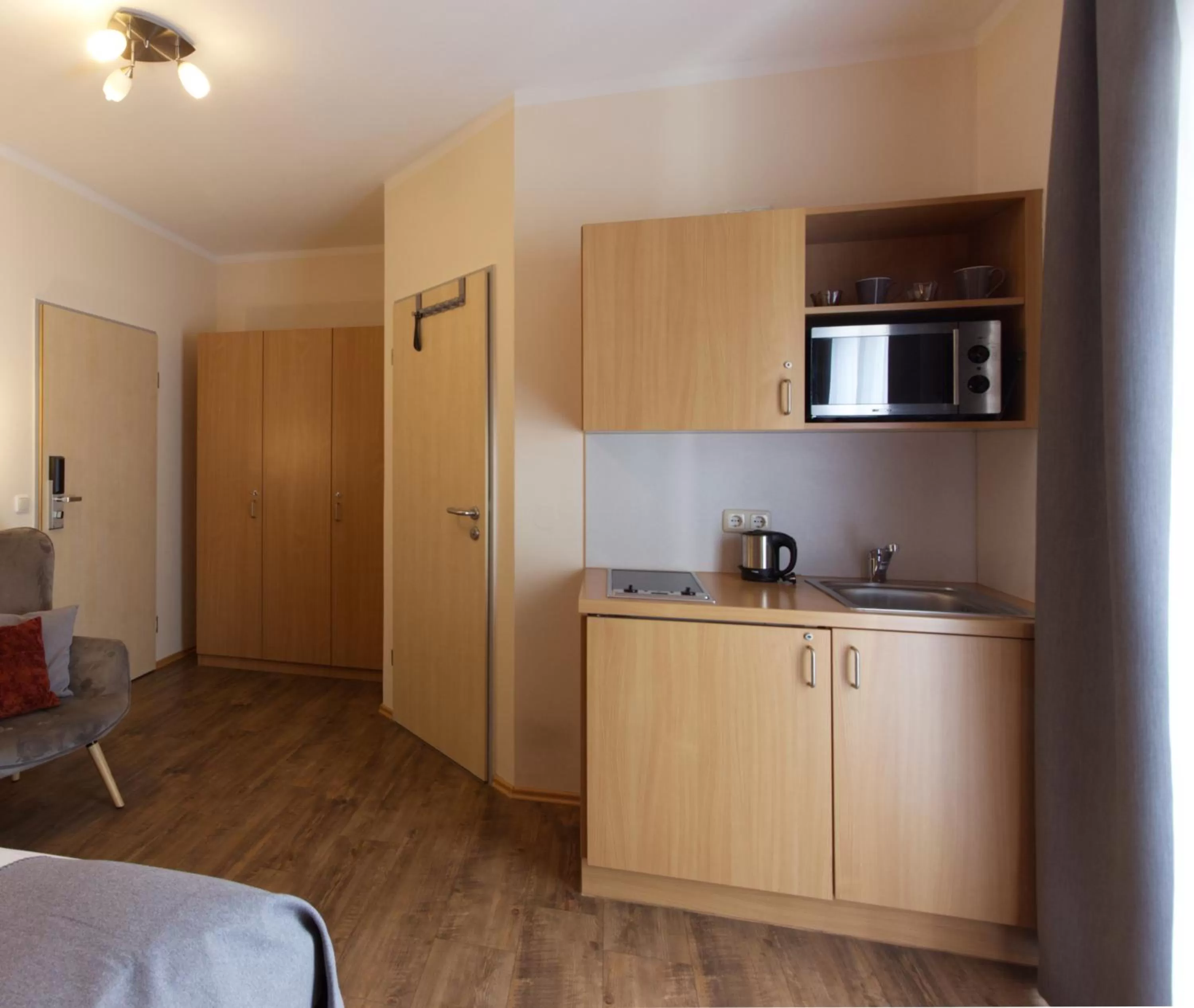 Kitchen or kitchenette in Gästehaus Zehmerhof bei Erding