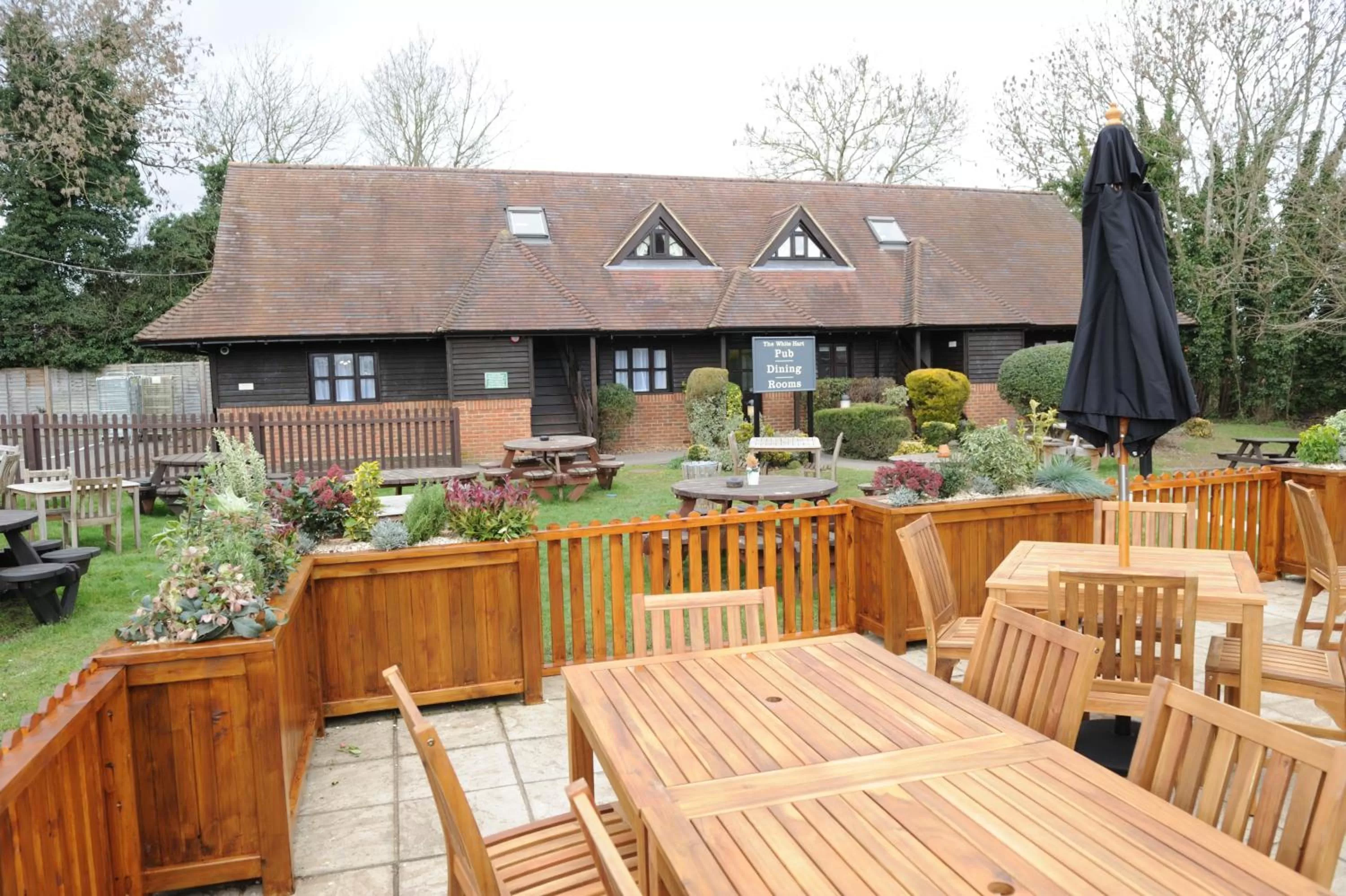 Patio in White Hart by Chef & Brewer Collection