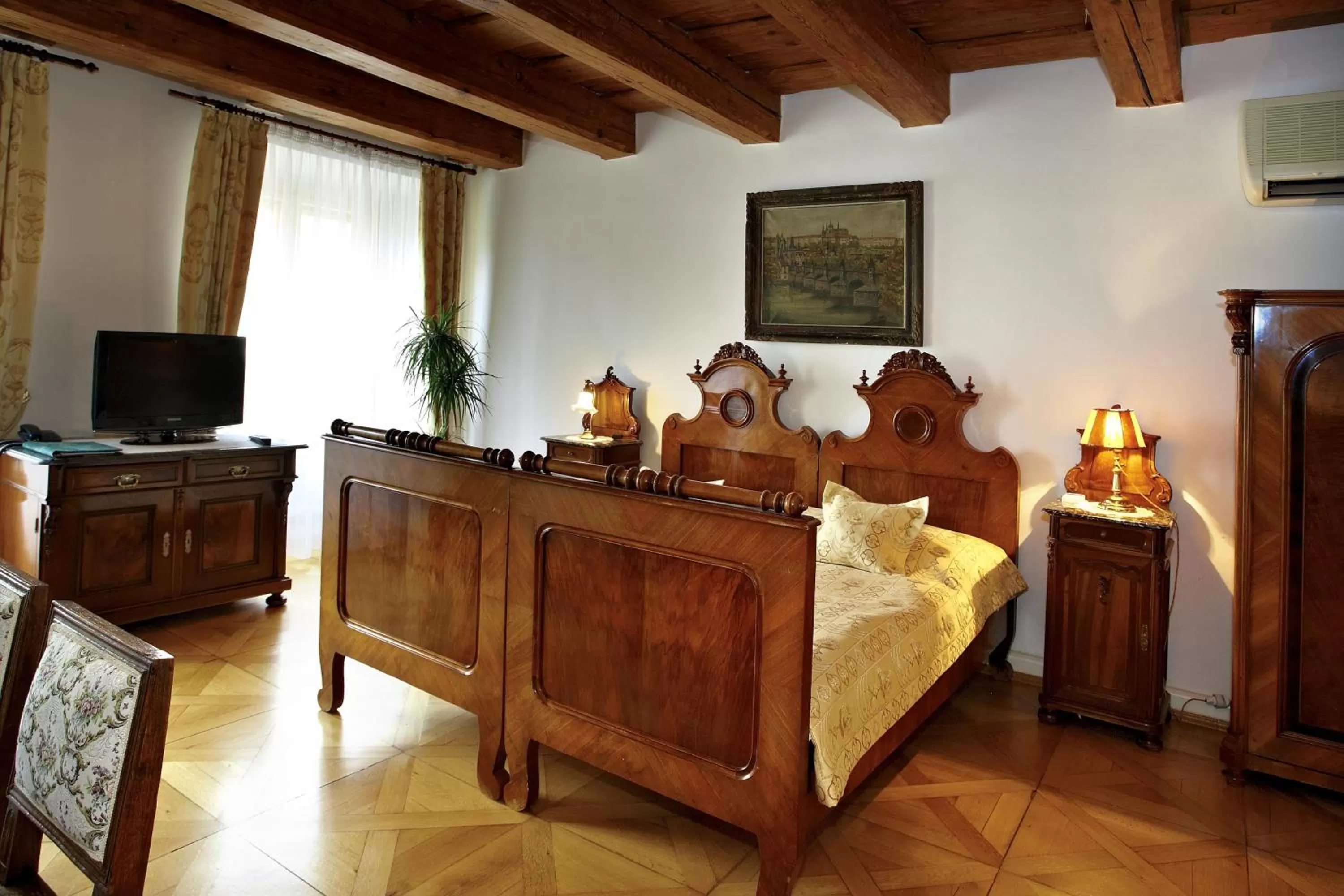 Bed in Grand Hotel Praha