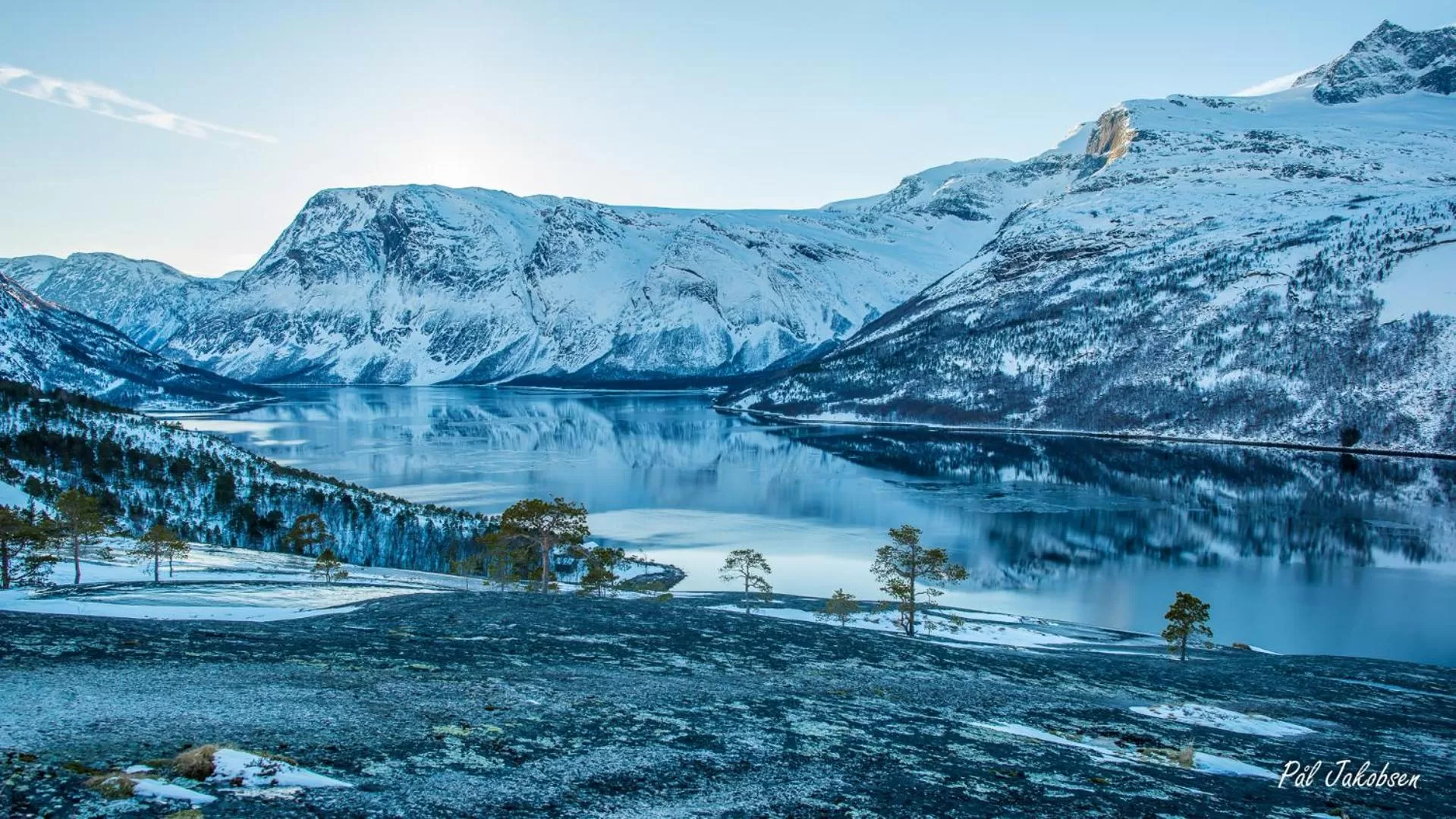Natural landscape in Breidablikk Guesthouse