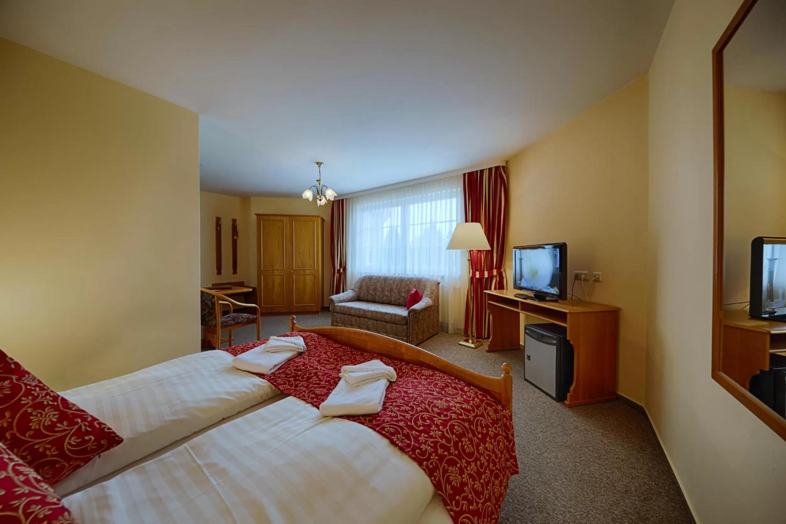 Photo of the whole room, Bed in Hotel Auerhahn