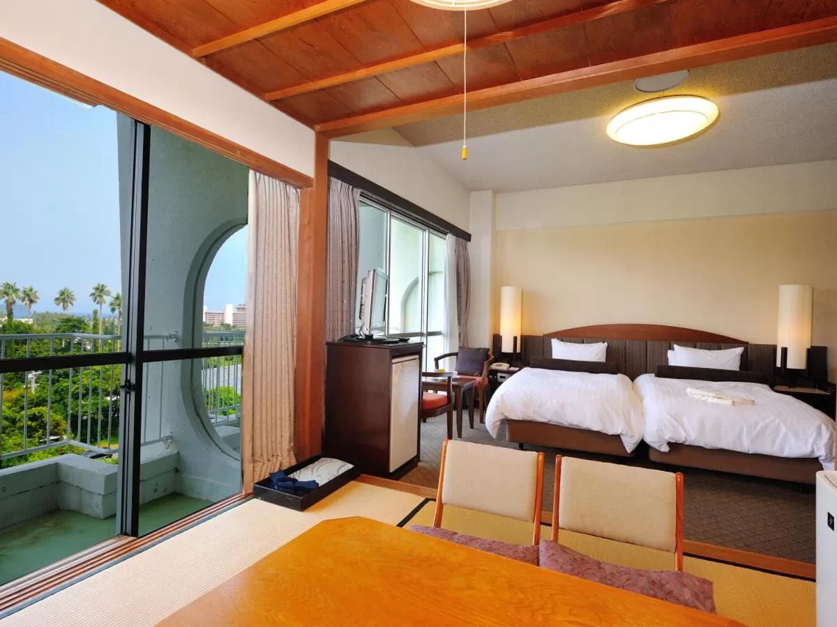 Bed in Ibusuki Royal Hotel