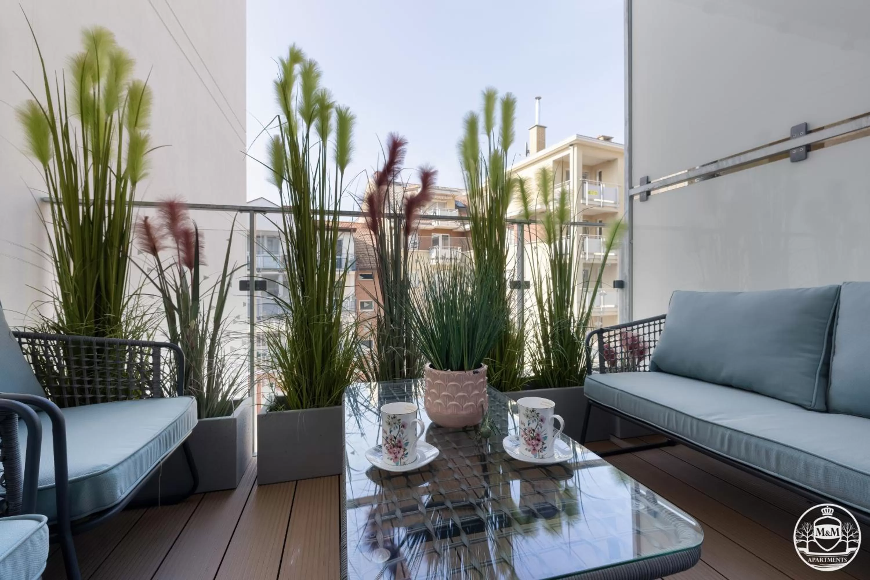 Balcony/Terrace, Seating Area in Nadmorskie Tarasy - Apartments M&M