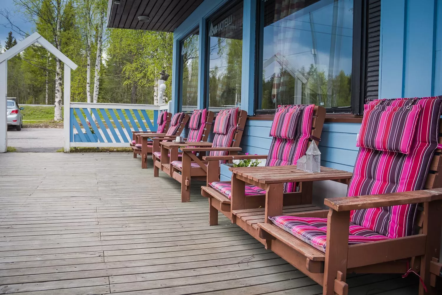 Balcony/Terrace in Motelli Rovaniemi