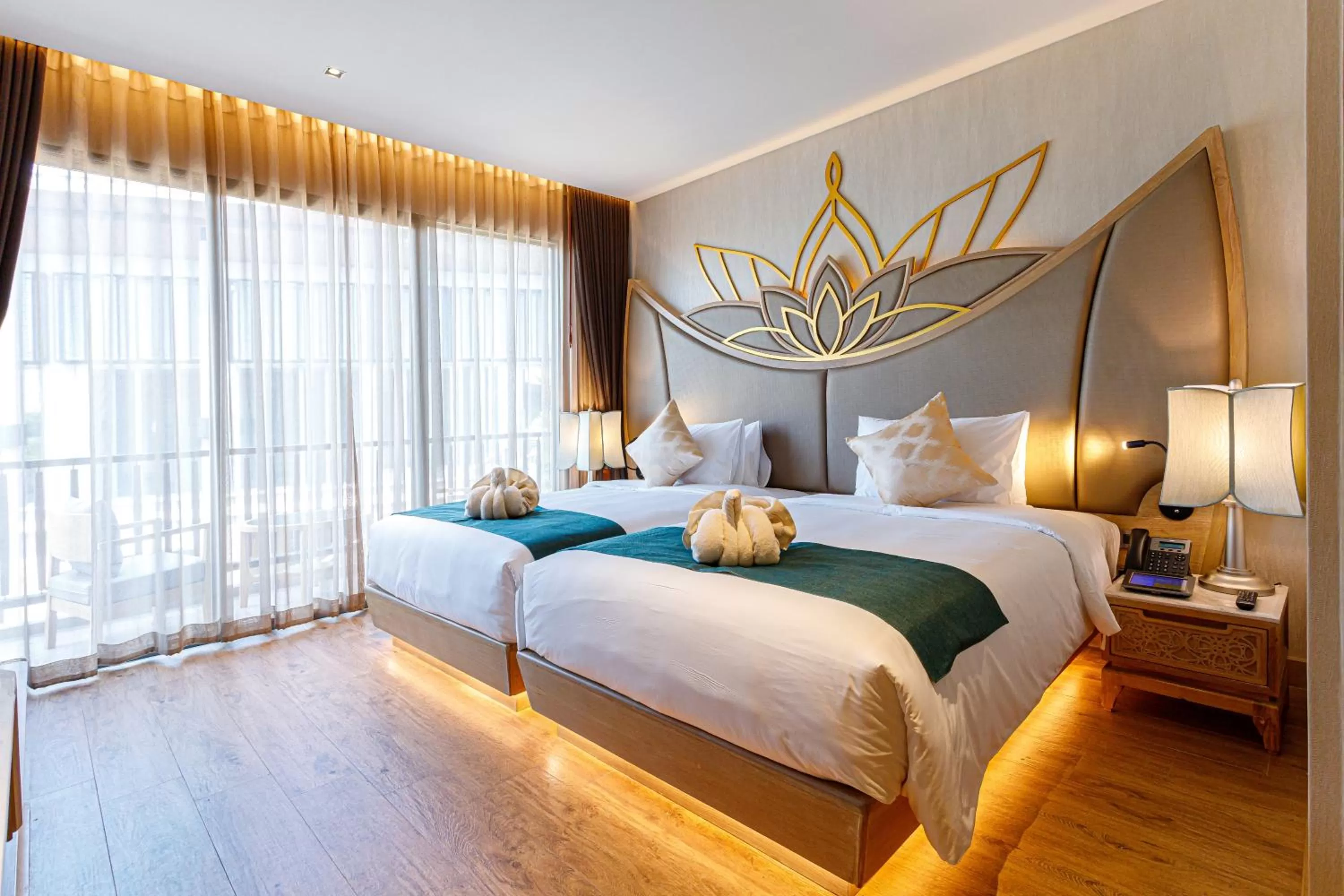 Bed in W1Bangkoknoi Hotel