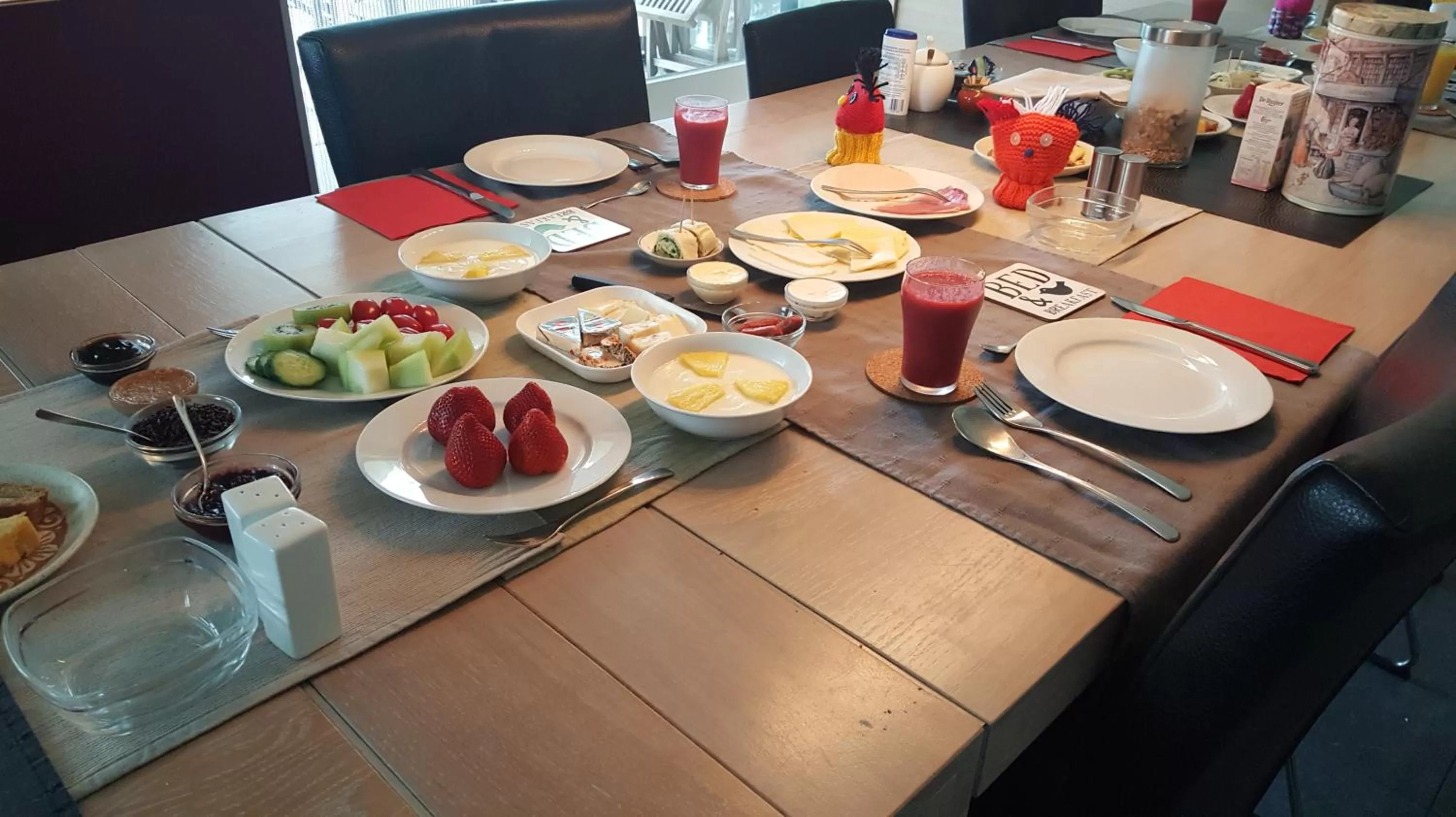 Food close-up in B&B De Slaperije