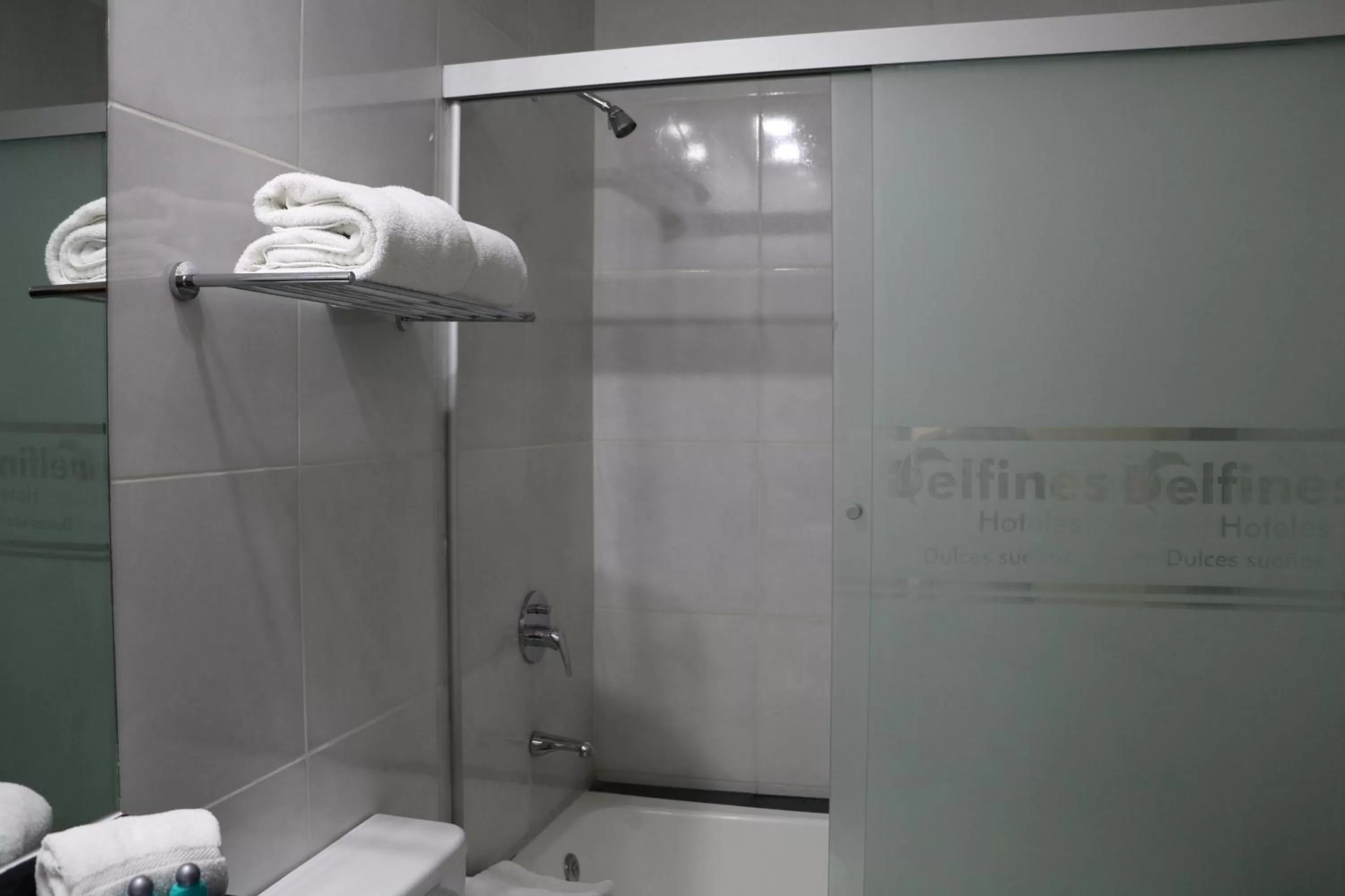 Shower in Delfines Apart Hotel