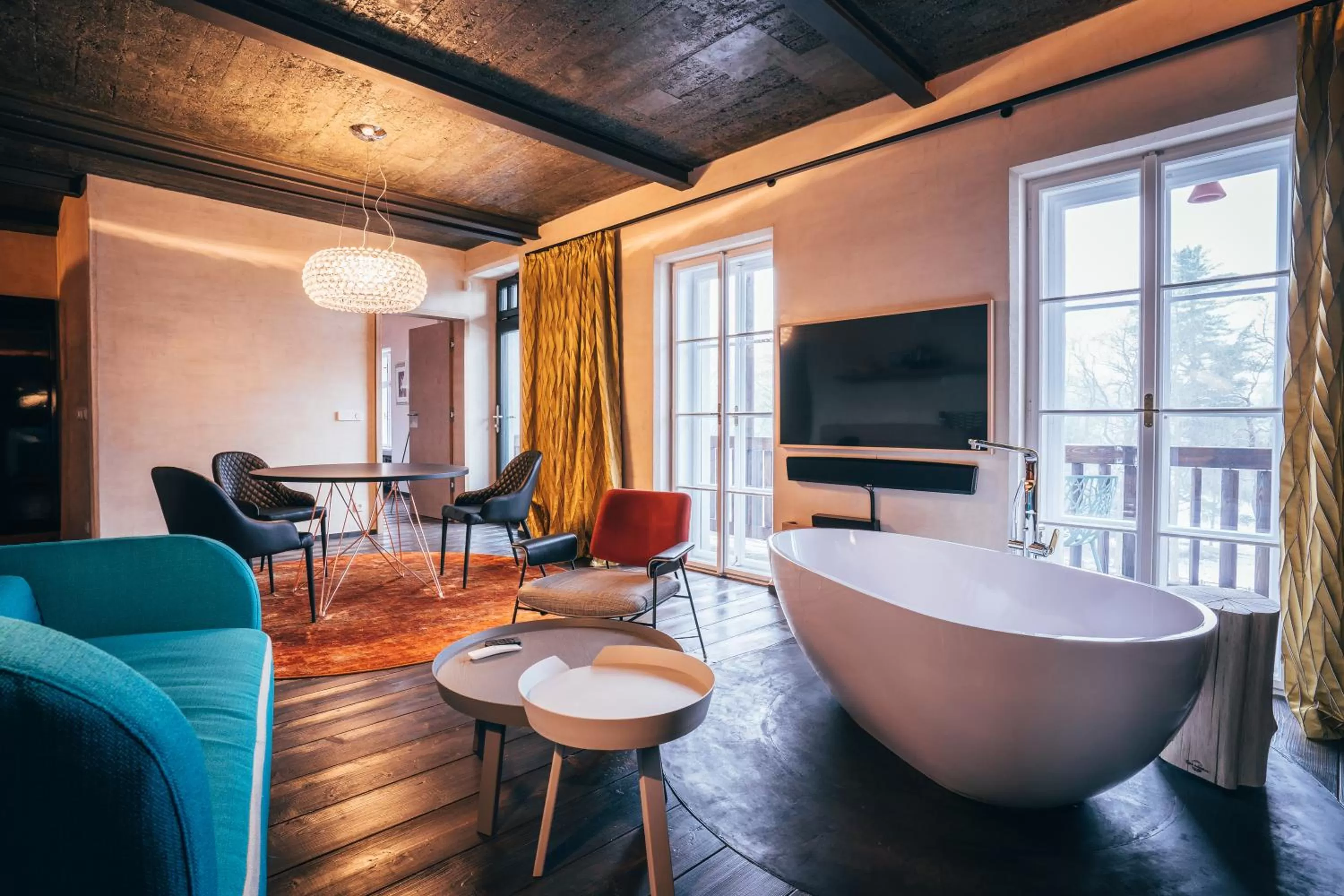 Seating area in Ultra premium apartments