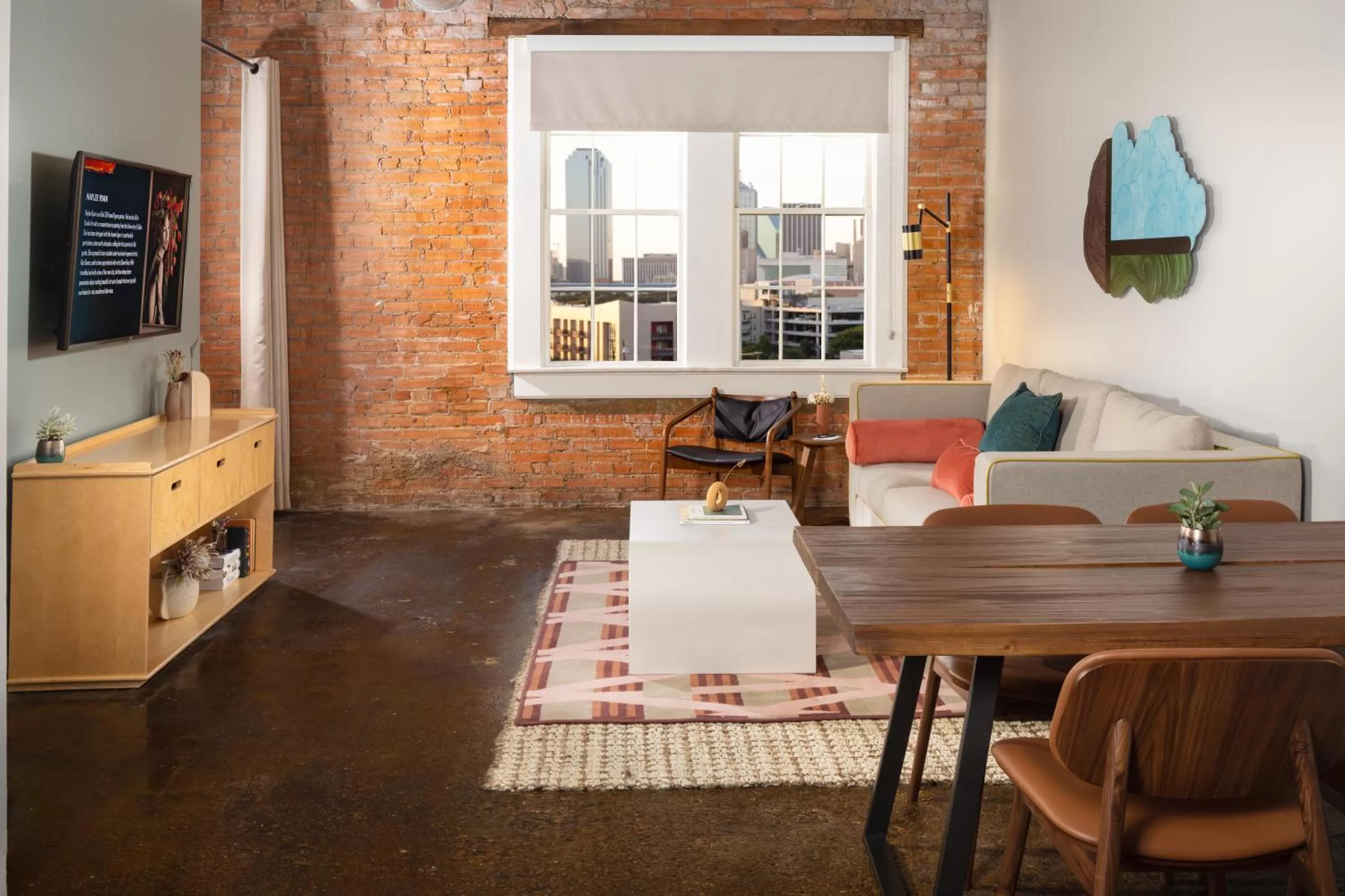 Seating area in Canvas Hotel Dallas