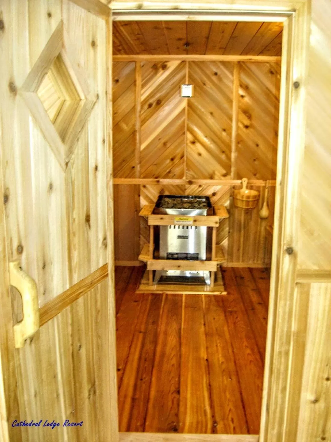 Sauna in Cathedral Ledge Resort