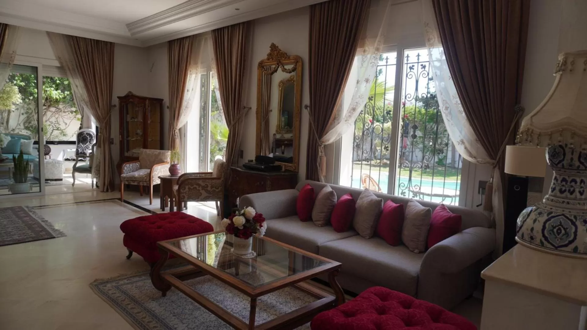 Living room, Seating Area in Dar Khereddine