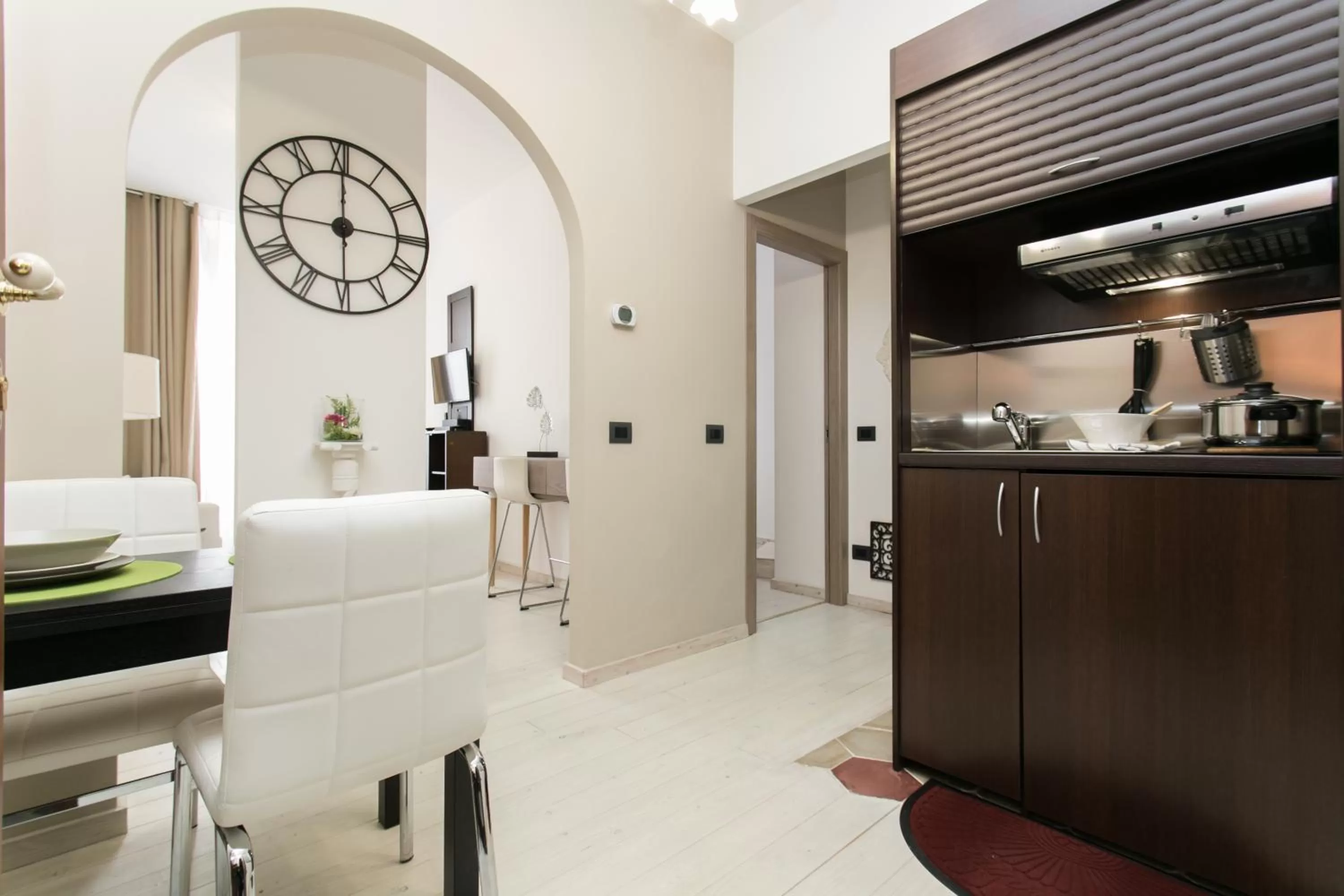 Kitchen or kitchenette in Aparthotel Dei Mercanti