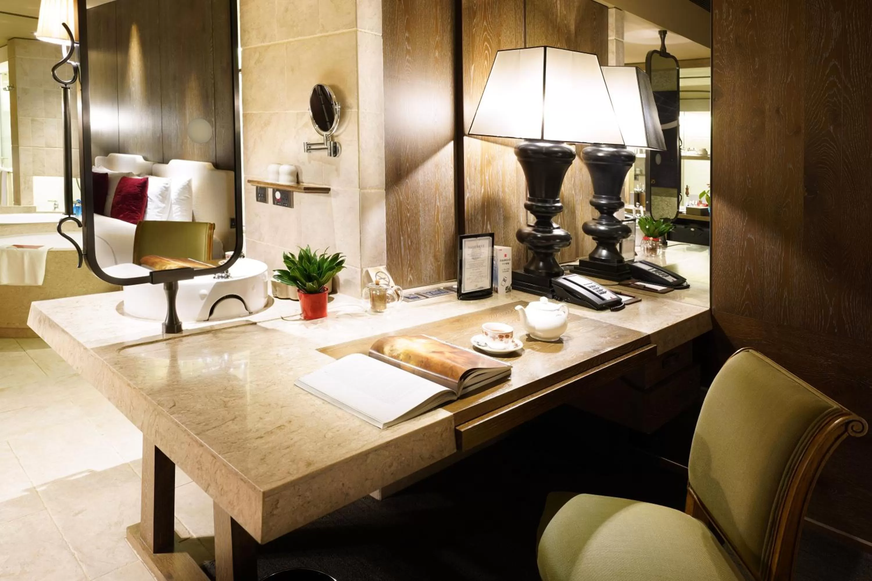 Seating area in Palais de Chine Hotel