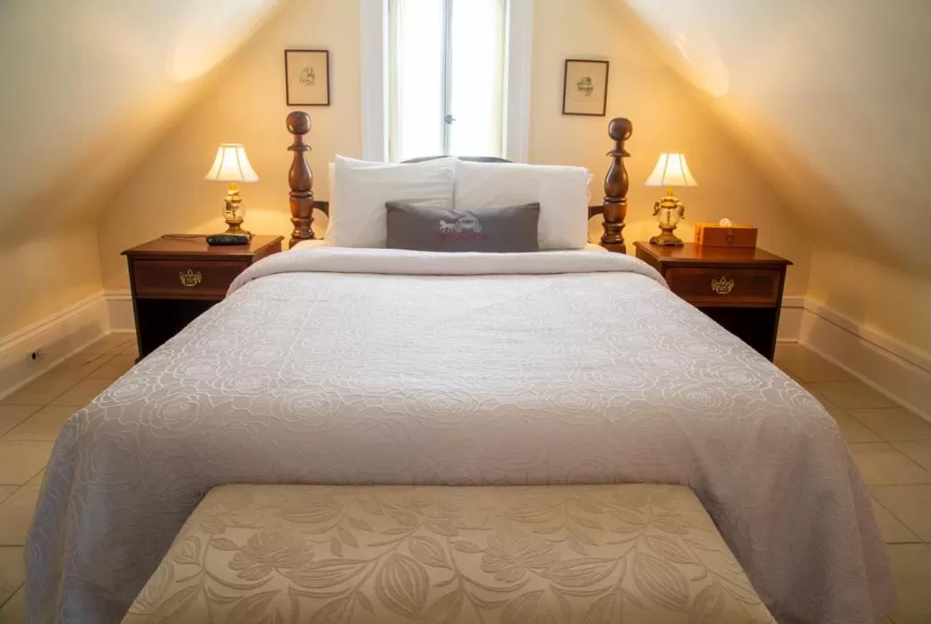 Bed in Grey Gables Inn