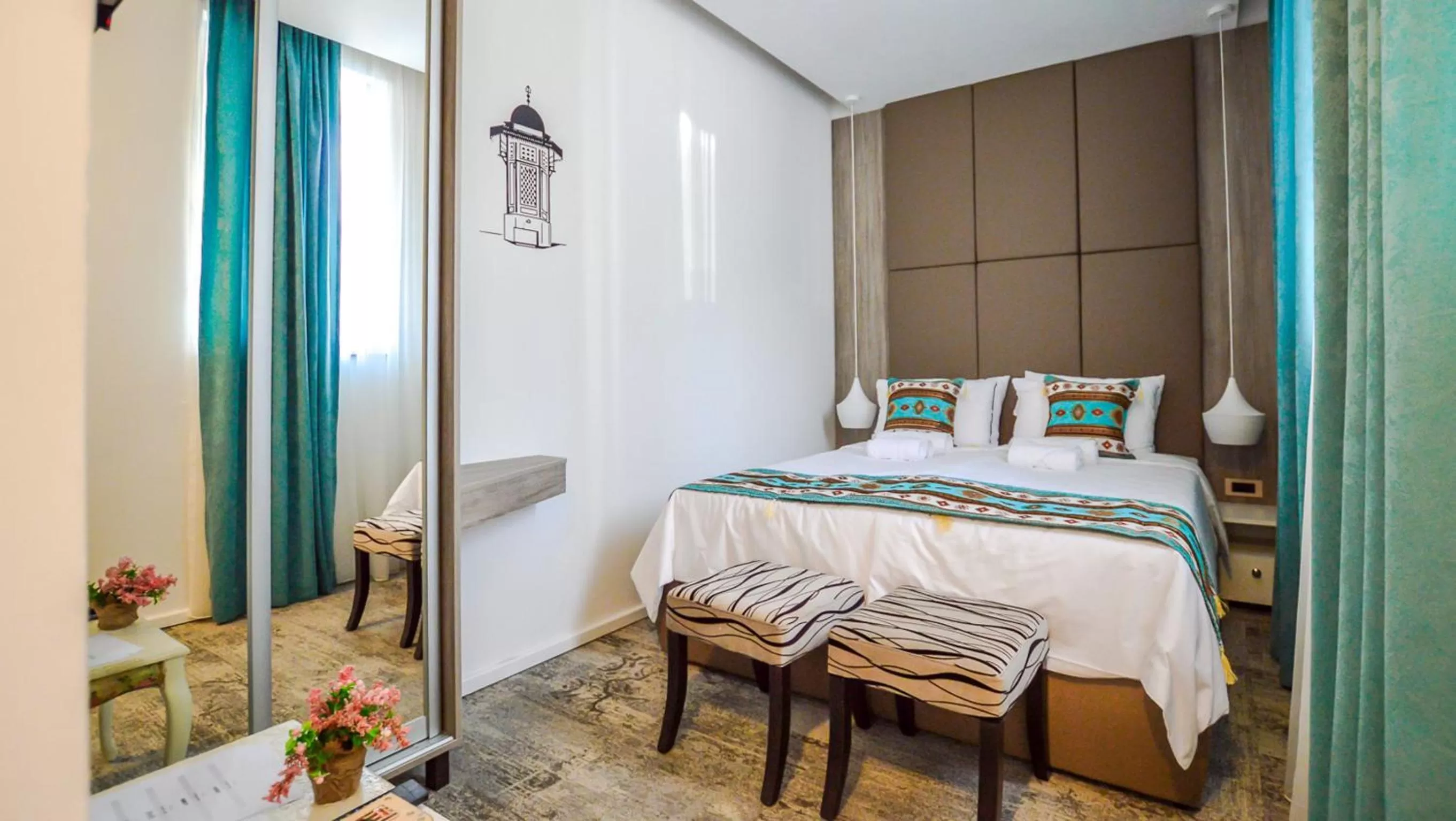 Decorative detail, Bed in Heritage Hotel Gate of Sarajevo