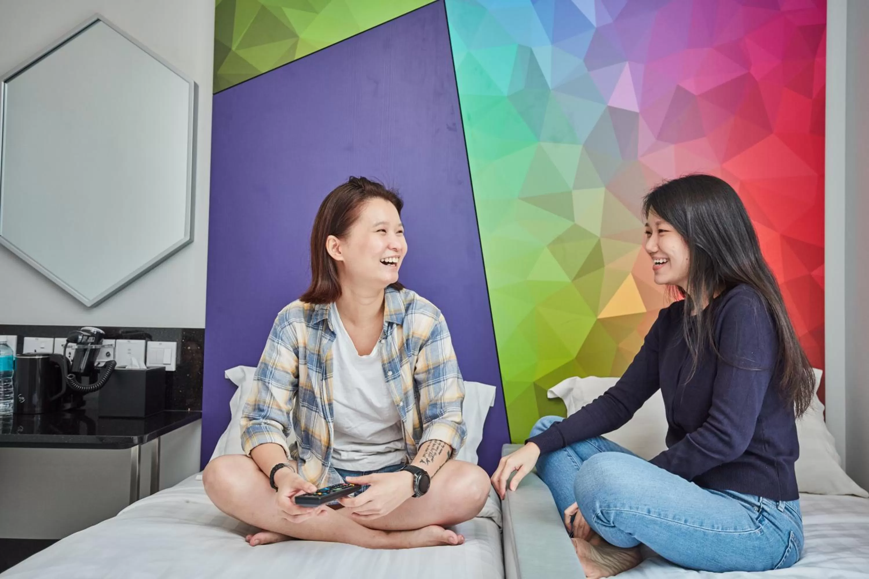 Bed in ibis budget Singapore Ametrine