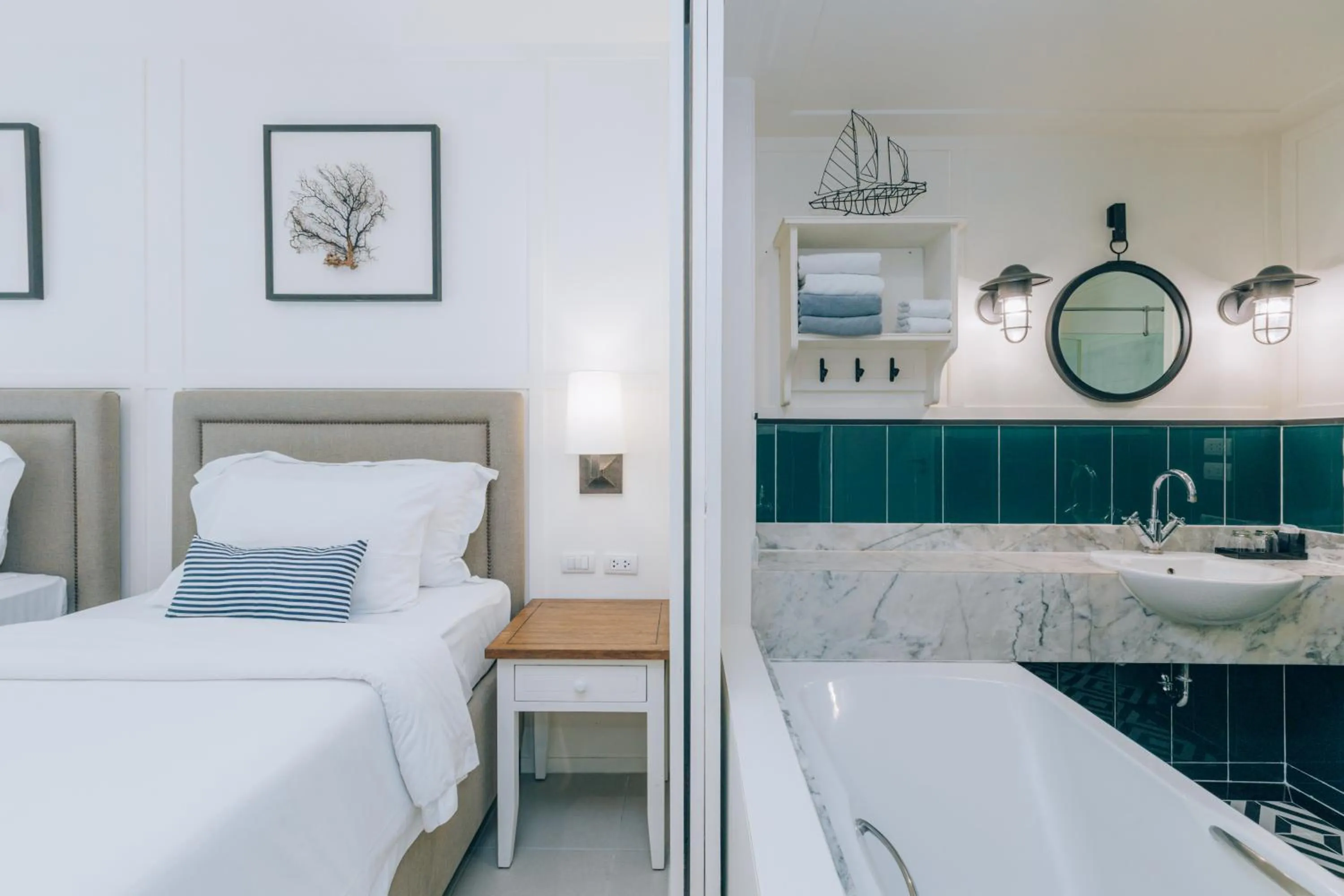 Bed in Sugar Marina Hotel - NAUTICAL - Kata Beach