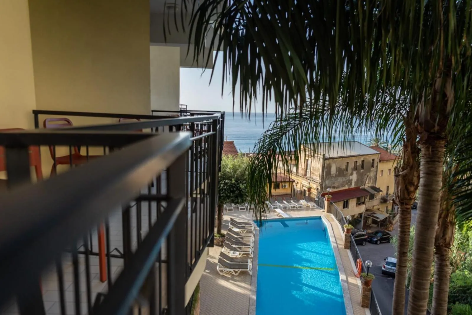 Pool view in Hotel Corallo