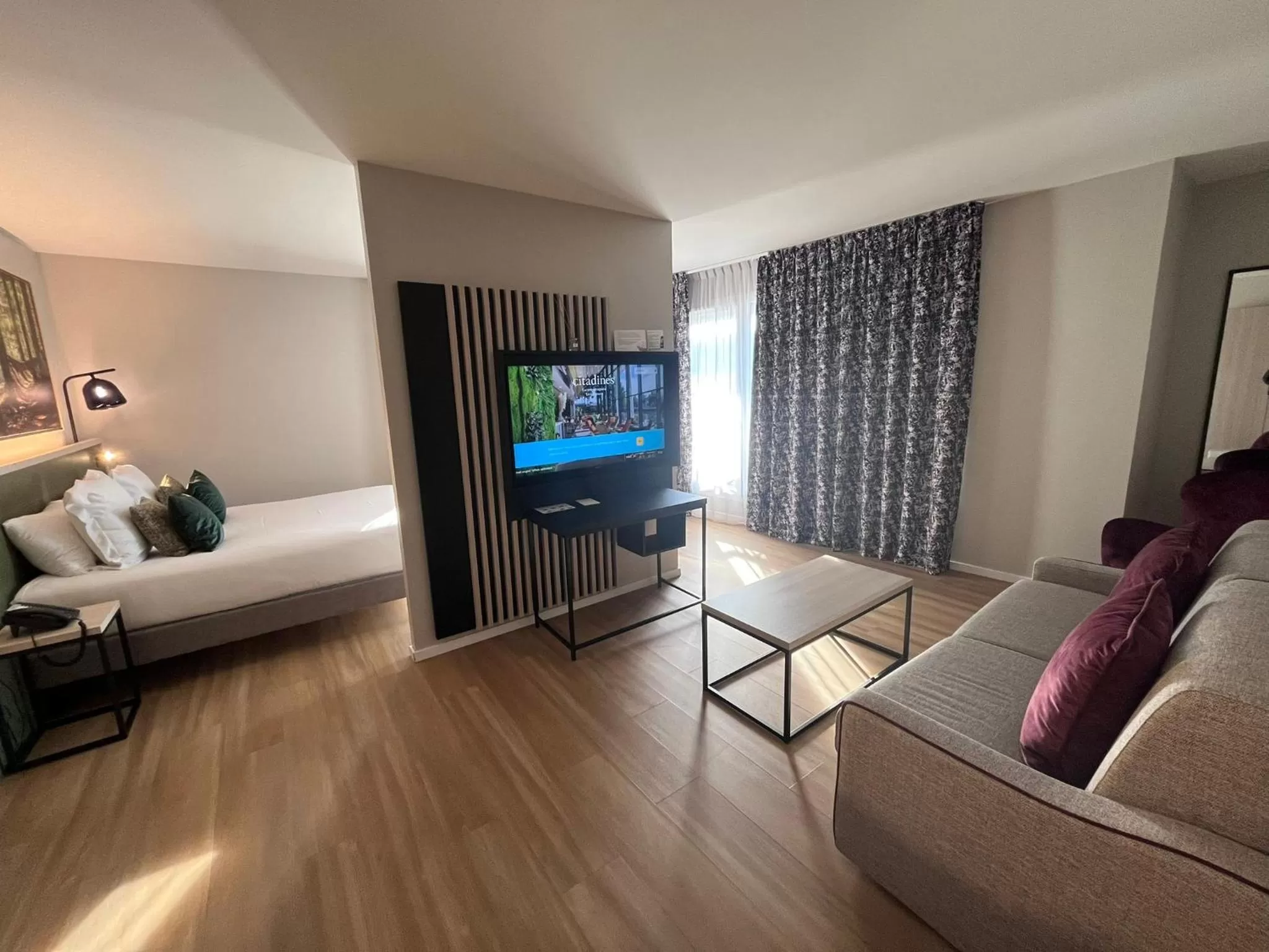 Photo of the whole room, Bed in Citadines Eurometropole Strasbourg